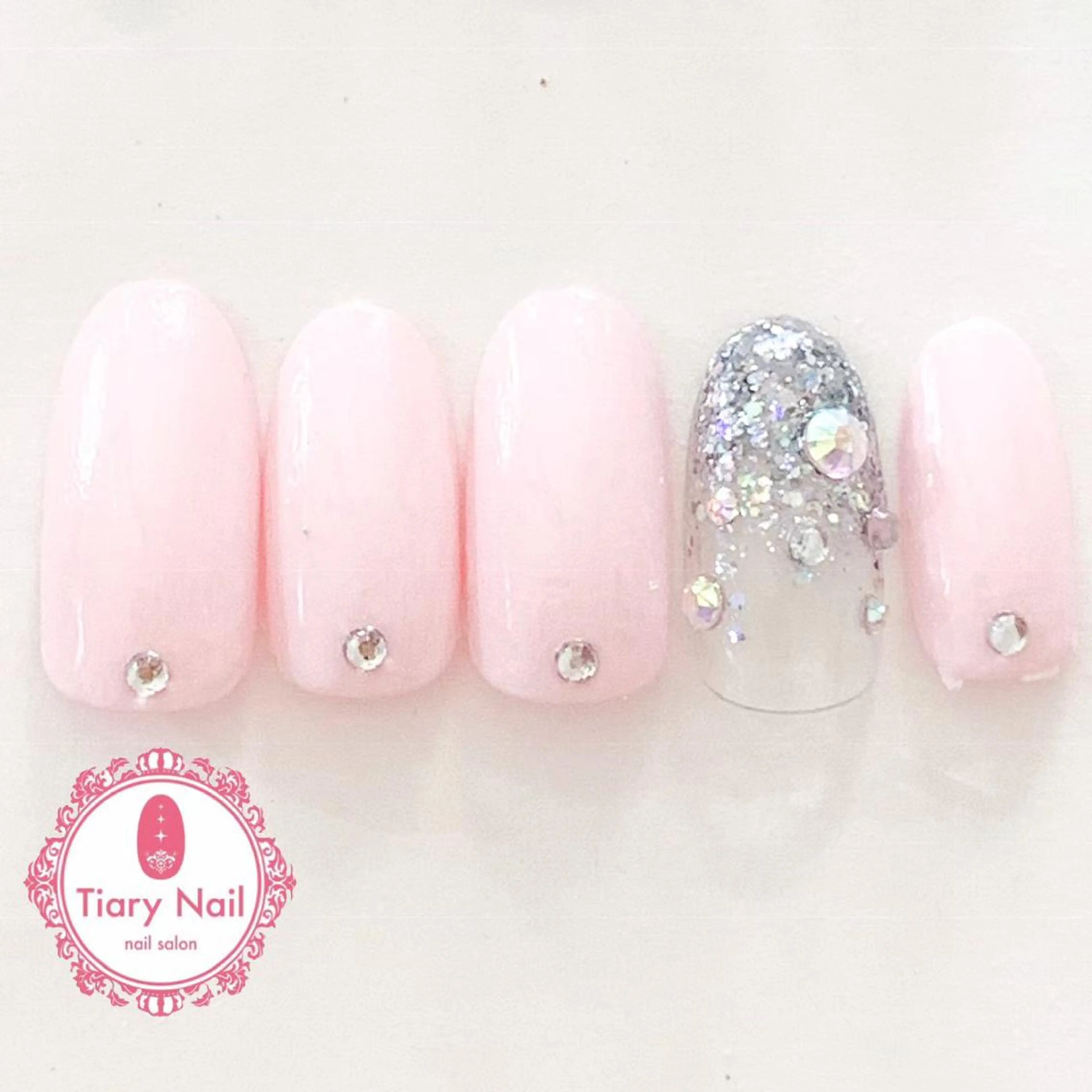 ネイル 桜ネイル 長さ出し オフィスネイル スカルプネイル シンプルネイル 💗🪽Tiary Nail🪽💗のネイルデザイン