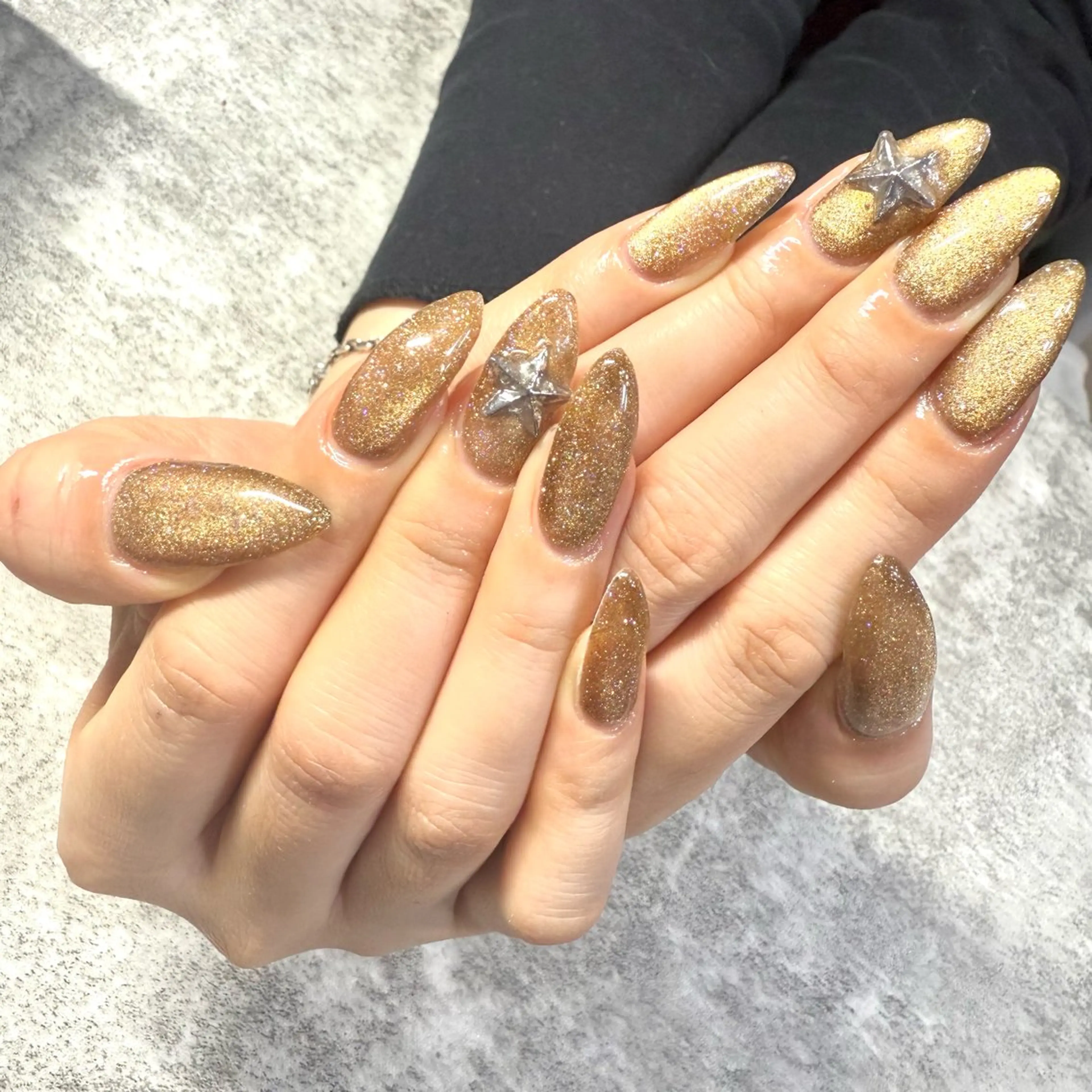 ネイル ゴールド ハンドネイル ★Rinail... .のネイルデザイン