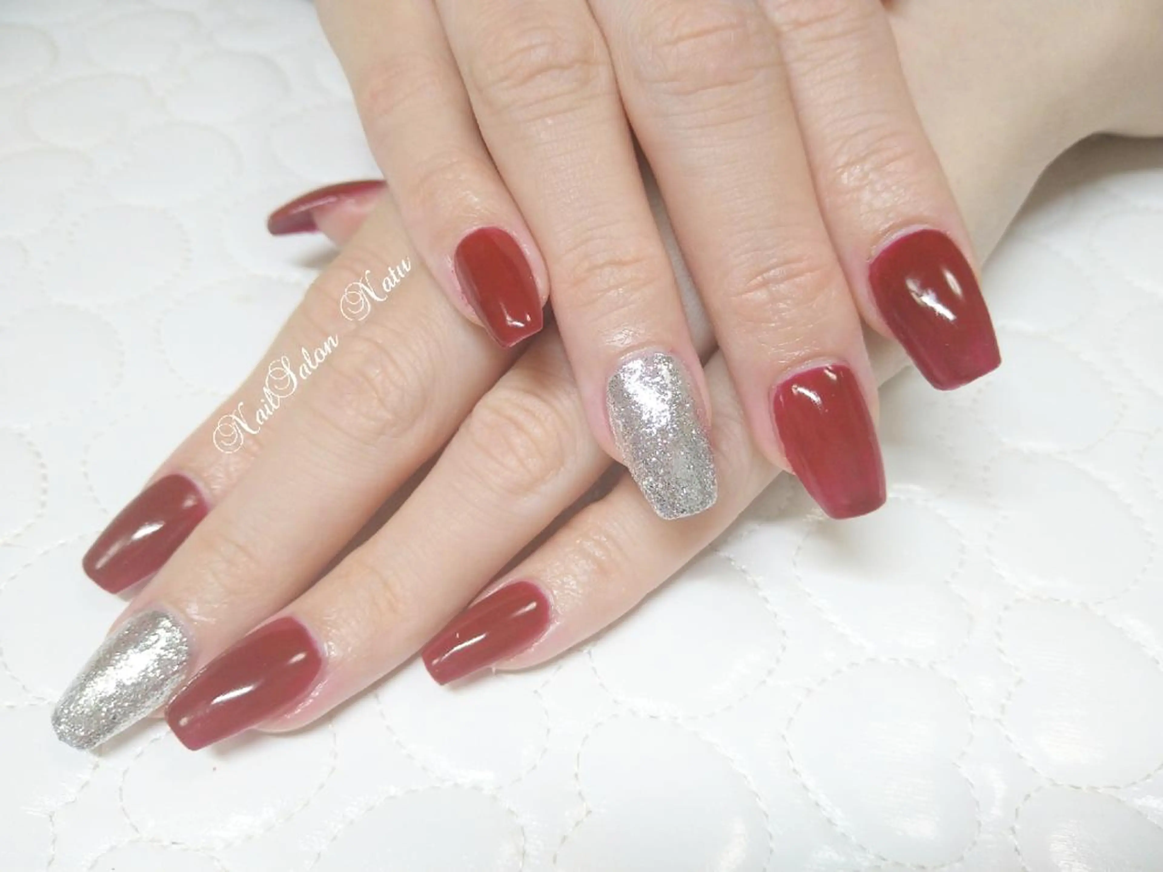 ネイル 長さ出し ワンカラーネイル nailsalon Natuのネイルデザイン