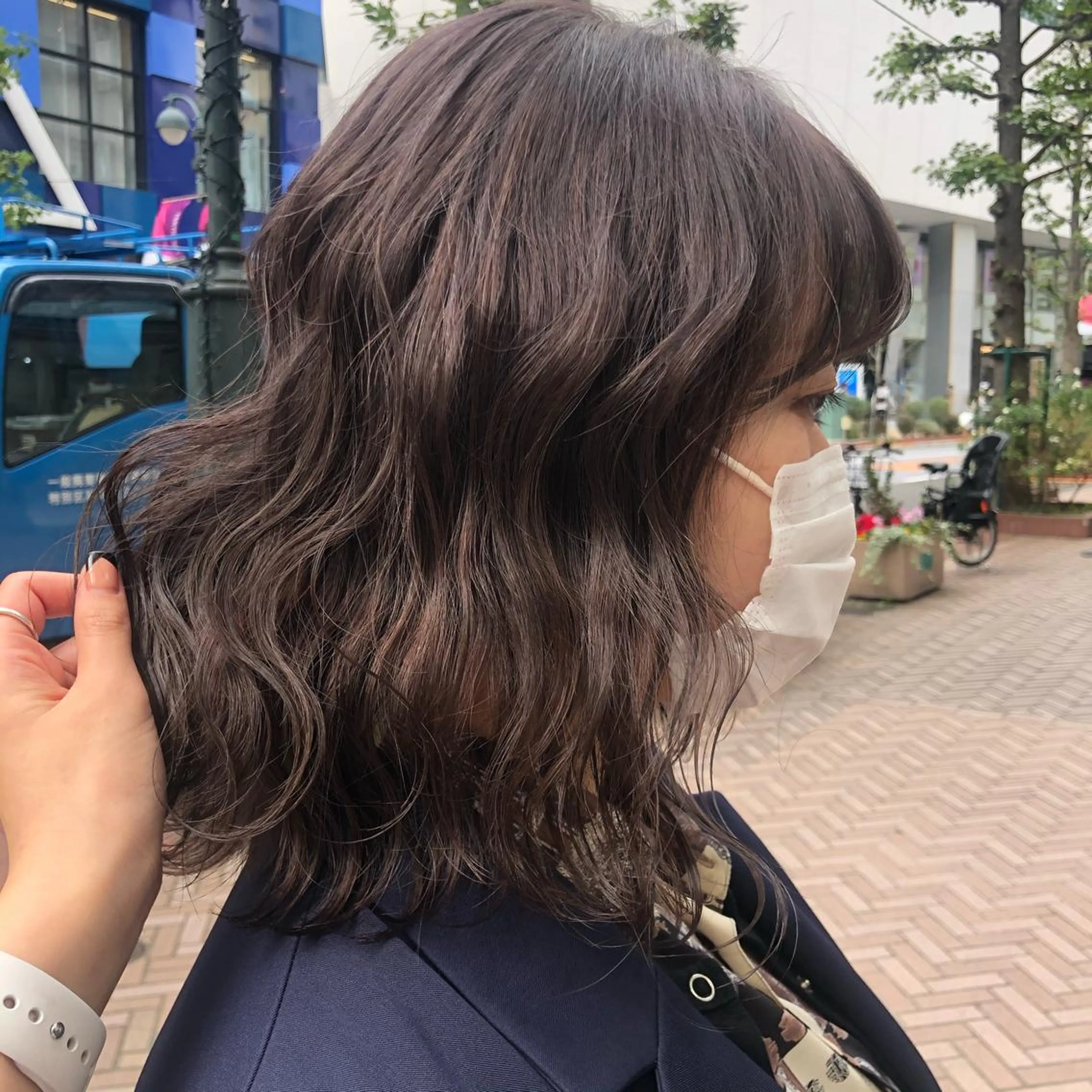 ミディアム カラー ゆう🫧 透明感/ハイトーンのヘアスタイル