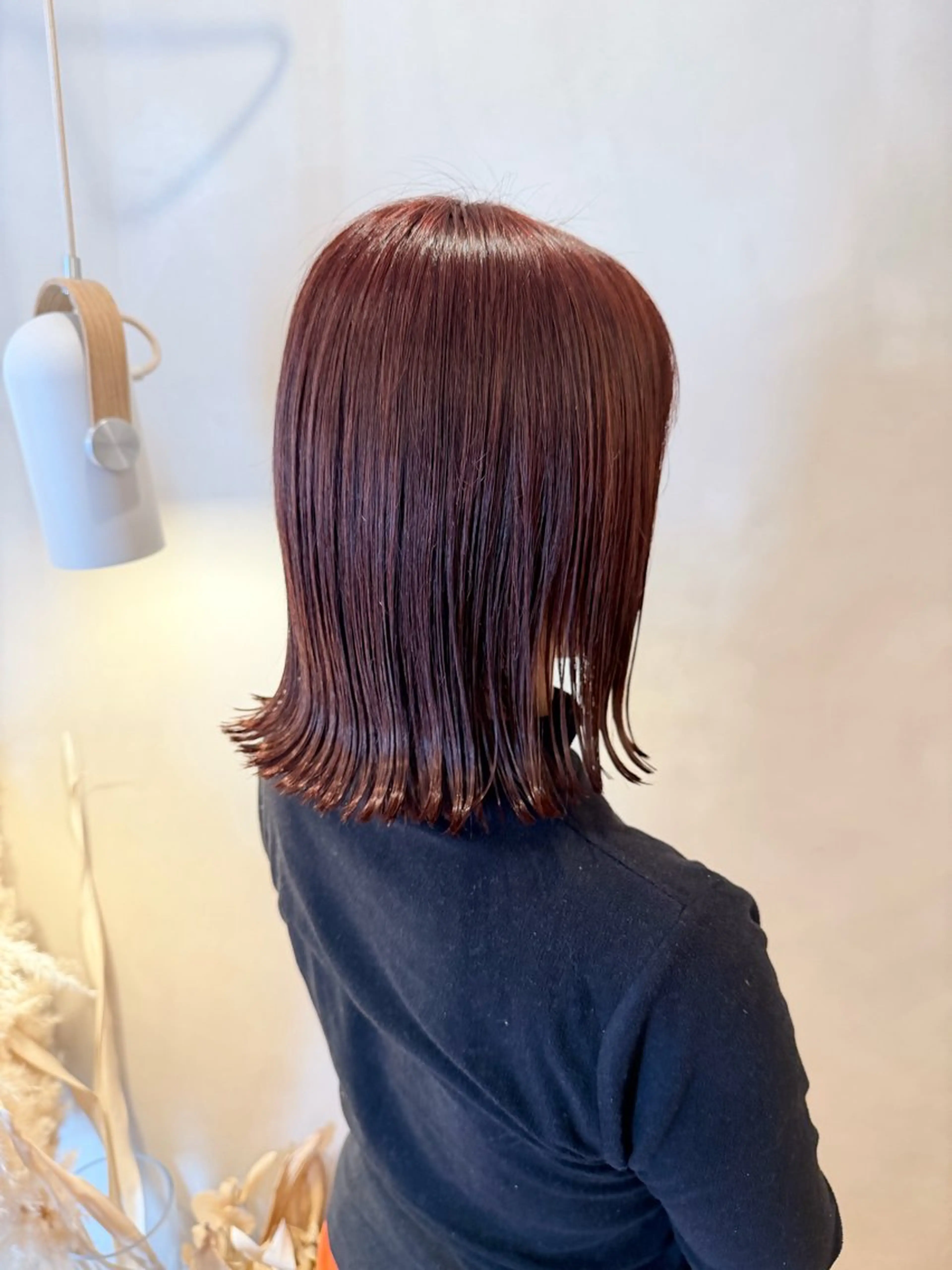 ミディアム カット ヘアカラー トリートメント 草野ゆずき⌇縮毛矯正 ⌇Wカラー⌇レイヤーのヘアスタイル