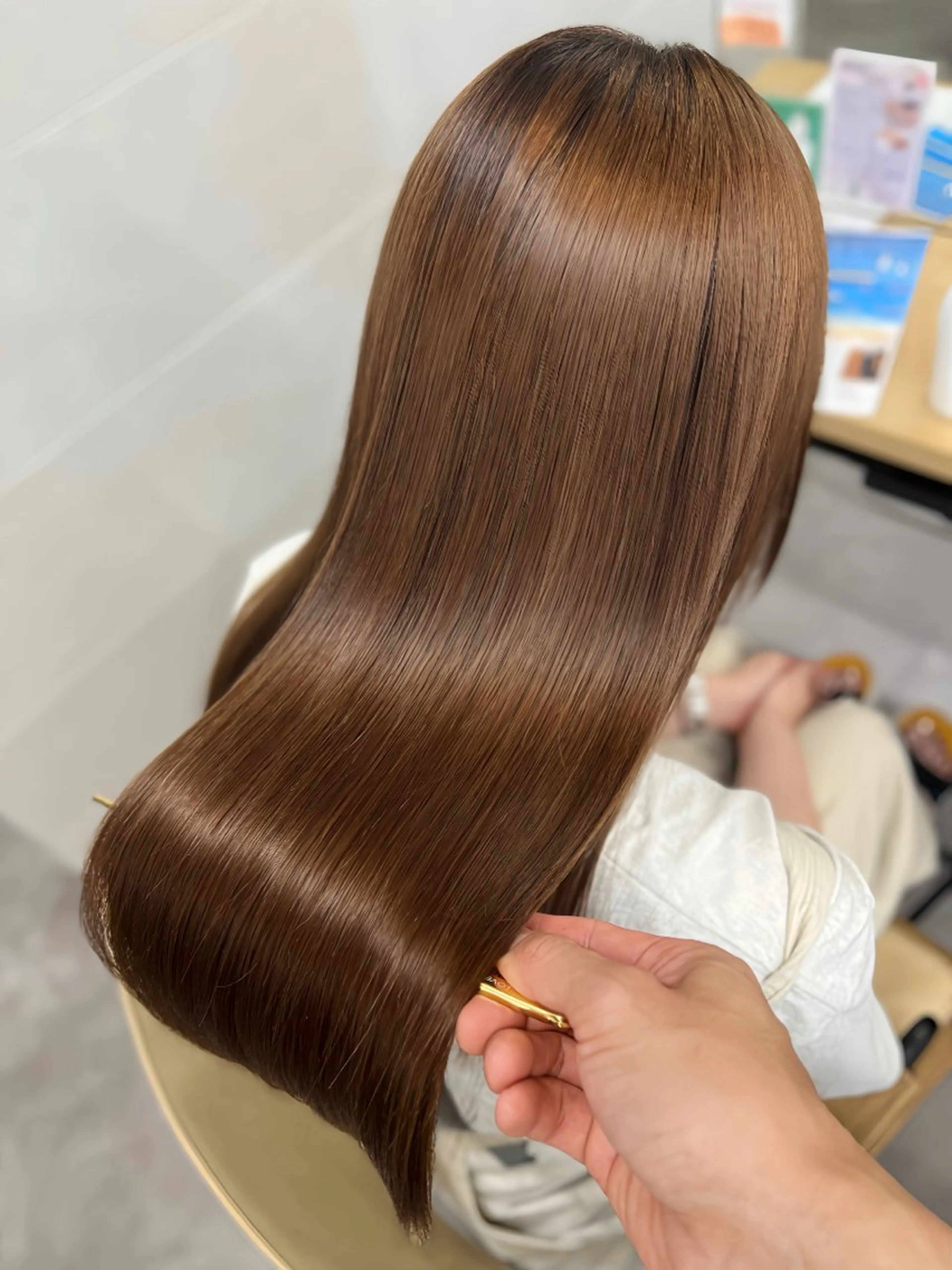 ロング 髪質改善 縮毛矯正 京谷 日向のヘアスタイル