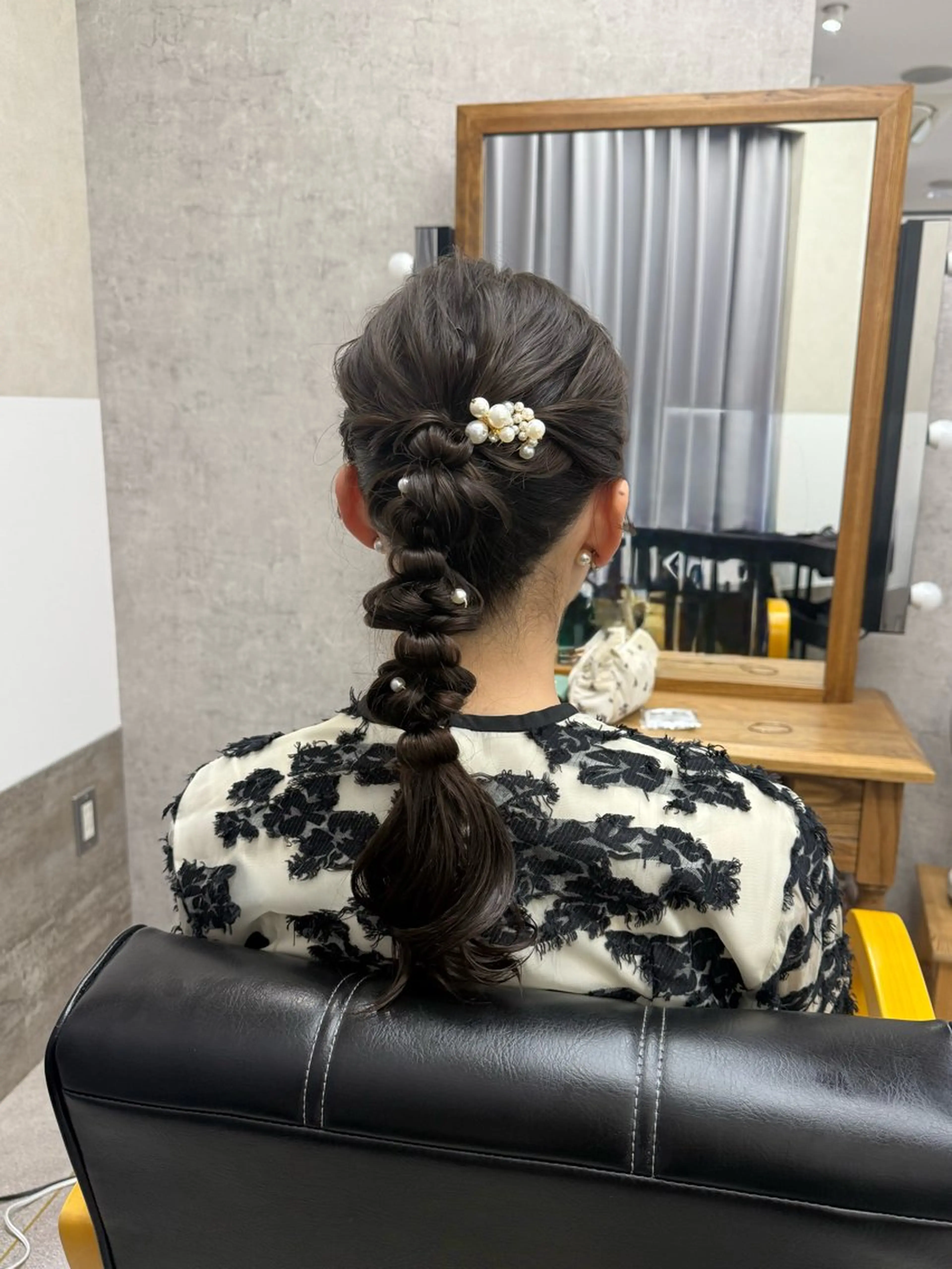 セミロング ヘアセット GiseL 博多 ほのかのヘアスタイル