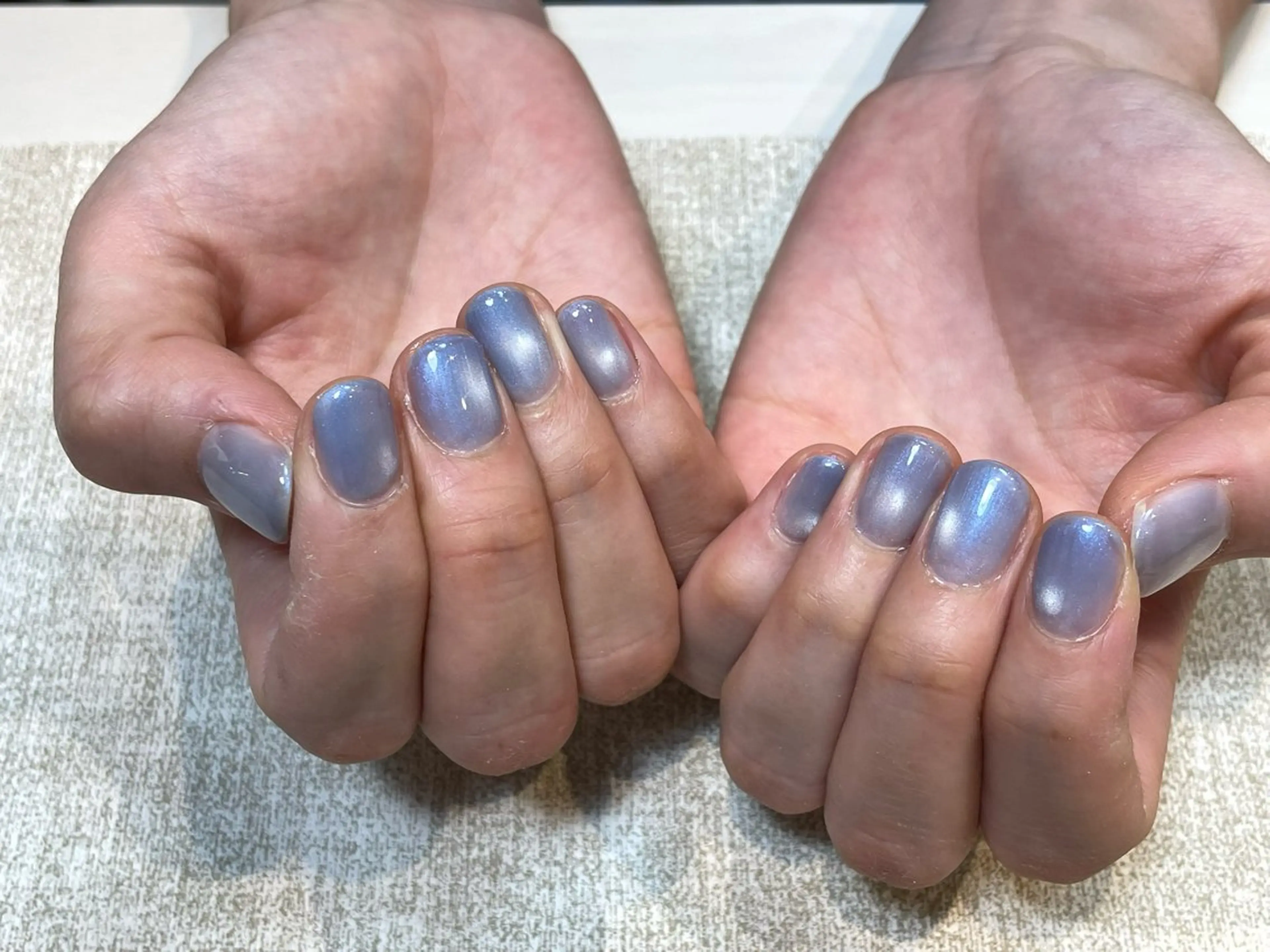 ネイル マグネットネイル マグネットワンカラー ワンカラーネイル Ouna NAIL haruのネイルデザイン