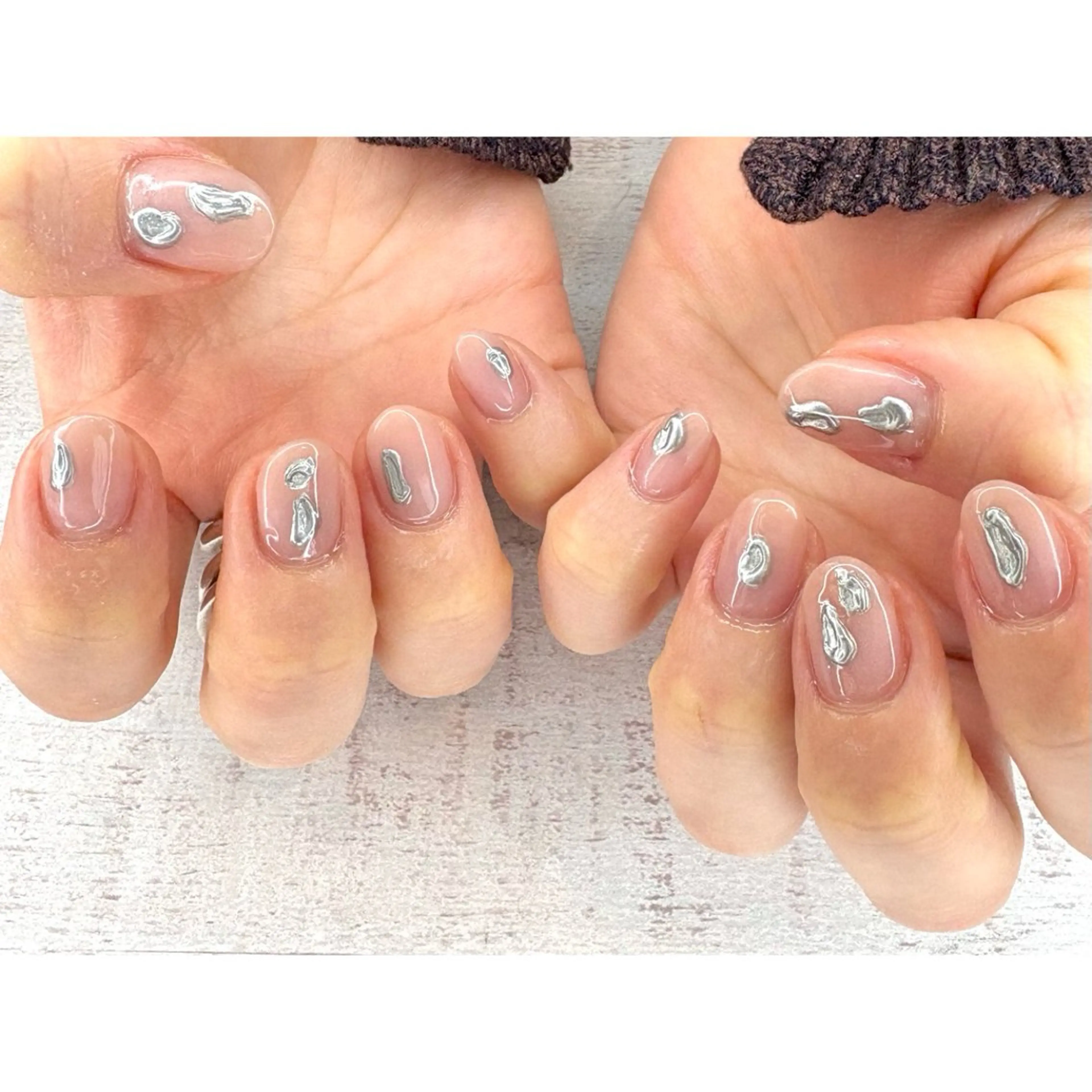 ネイル ハンドネイル 𖡼 yumenoのネイルデザイン