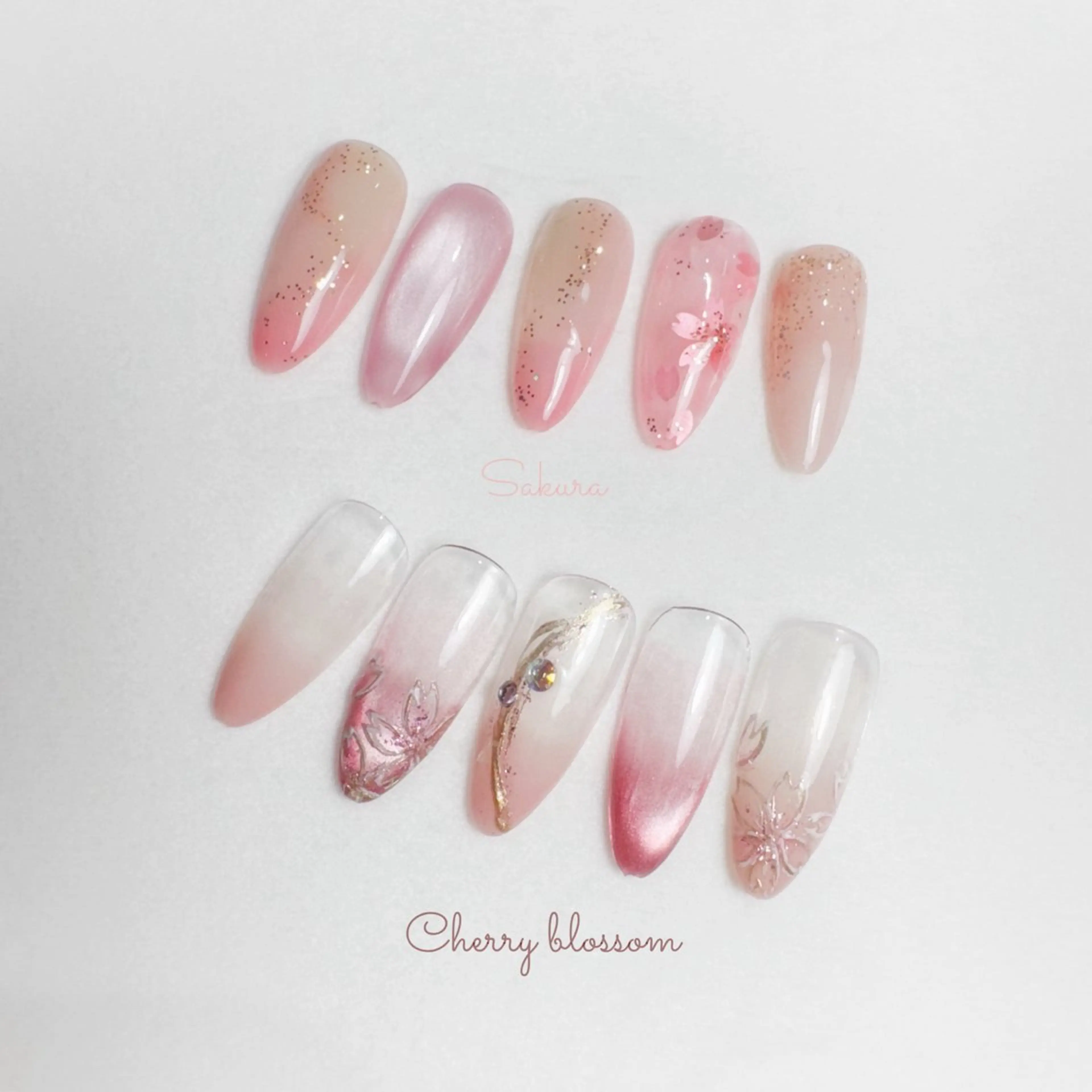 セミロング ハンドネイル Re nailのネイルデザイン