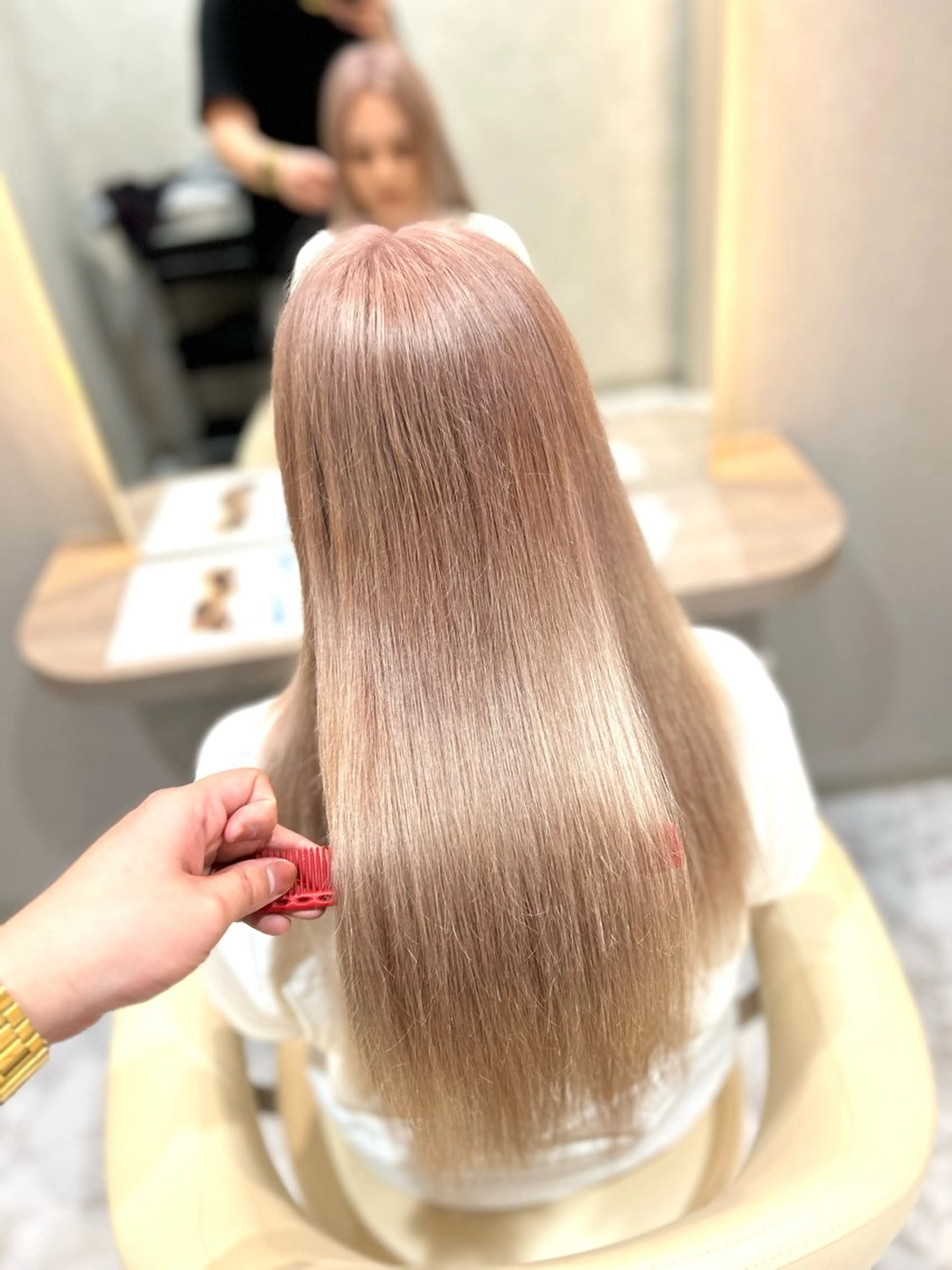 ロング カラー エクステ×ハイトーン 🌈KEISUKEのヘアスタイル