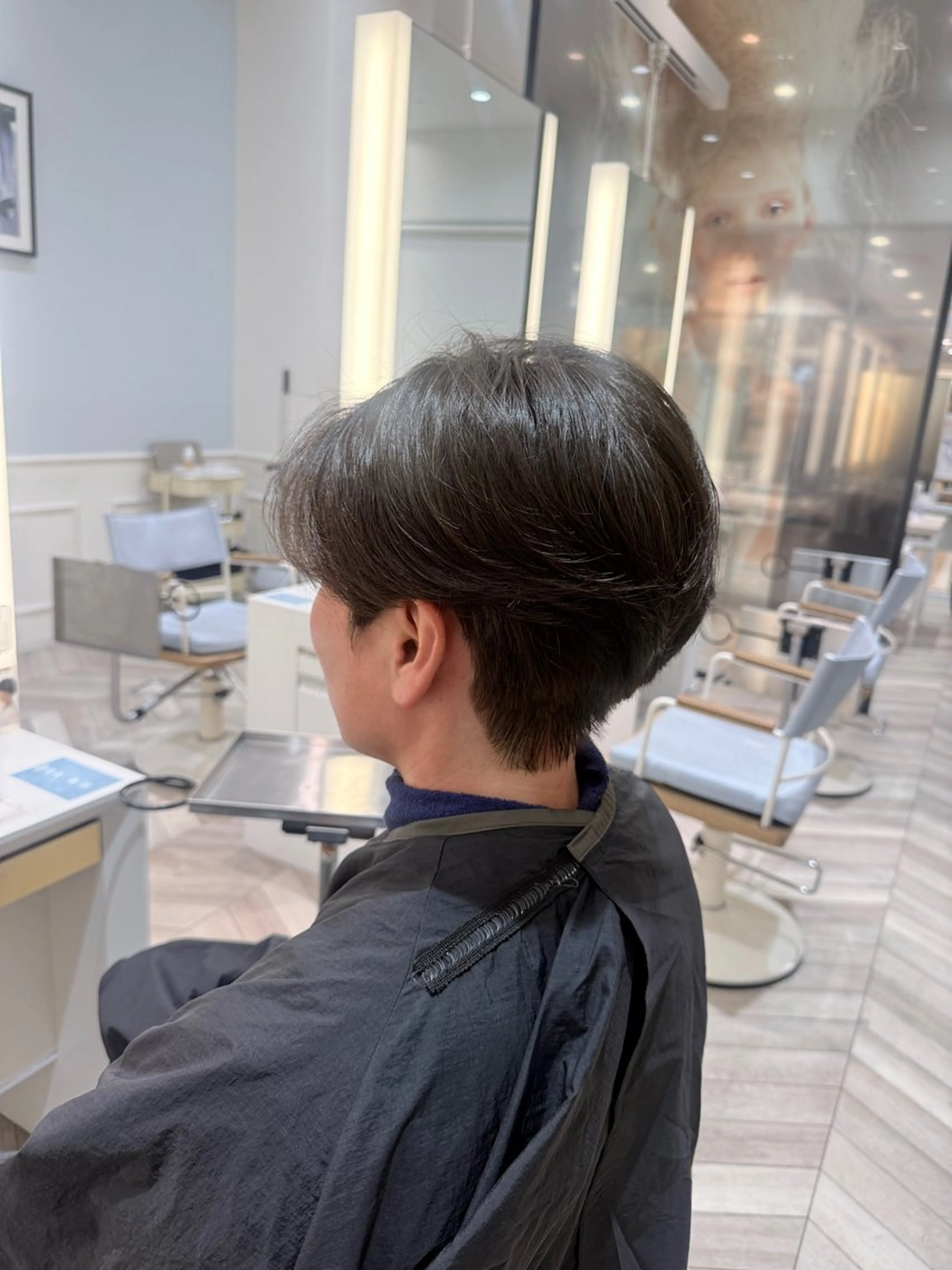 パーマ メンズ カット パーマ 透明感カラー🫧 幕内梨乃亜のヘアスタイル