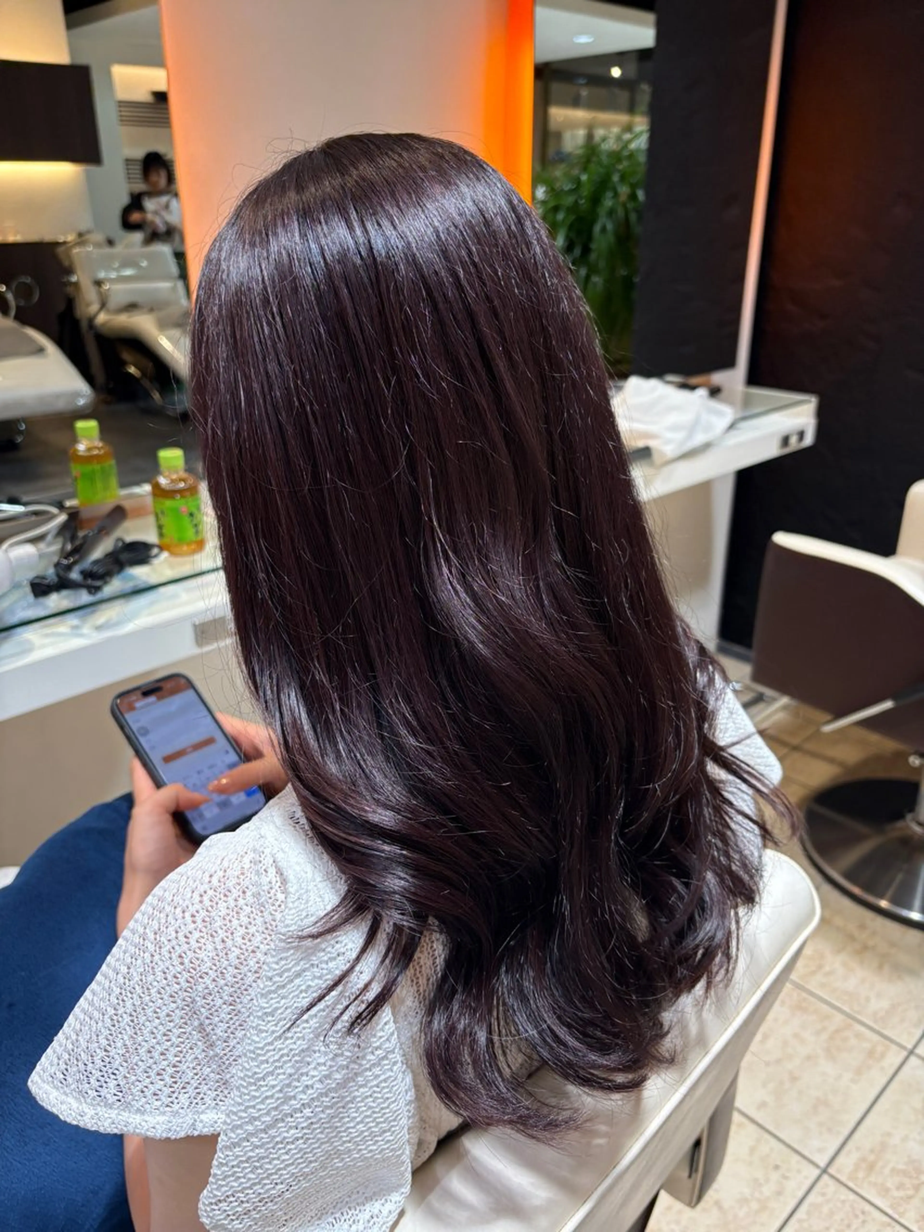 セミロング カラー ラベンダーカラー ピンクカラー ピンクラベンダー ヘアカラー mayu/藤沢美容師 アシスタントのヘアスタイル