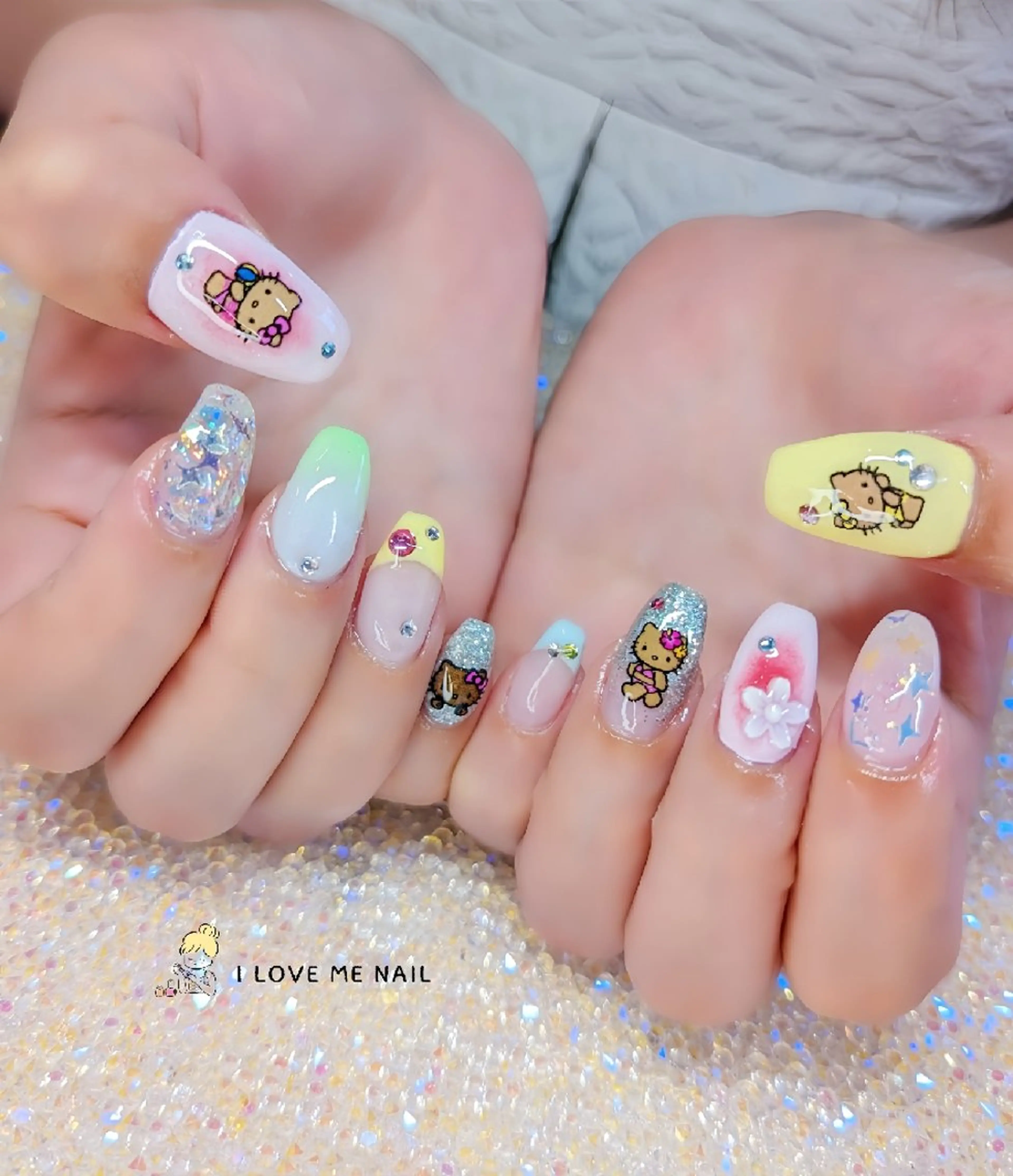 ネイル 韓国ネイル マグネットネイル ニュアンスネイル ハンドネイル I LOVE ME NAIL.。.:*♡のネイルデザイン