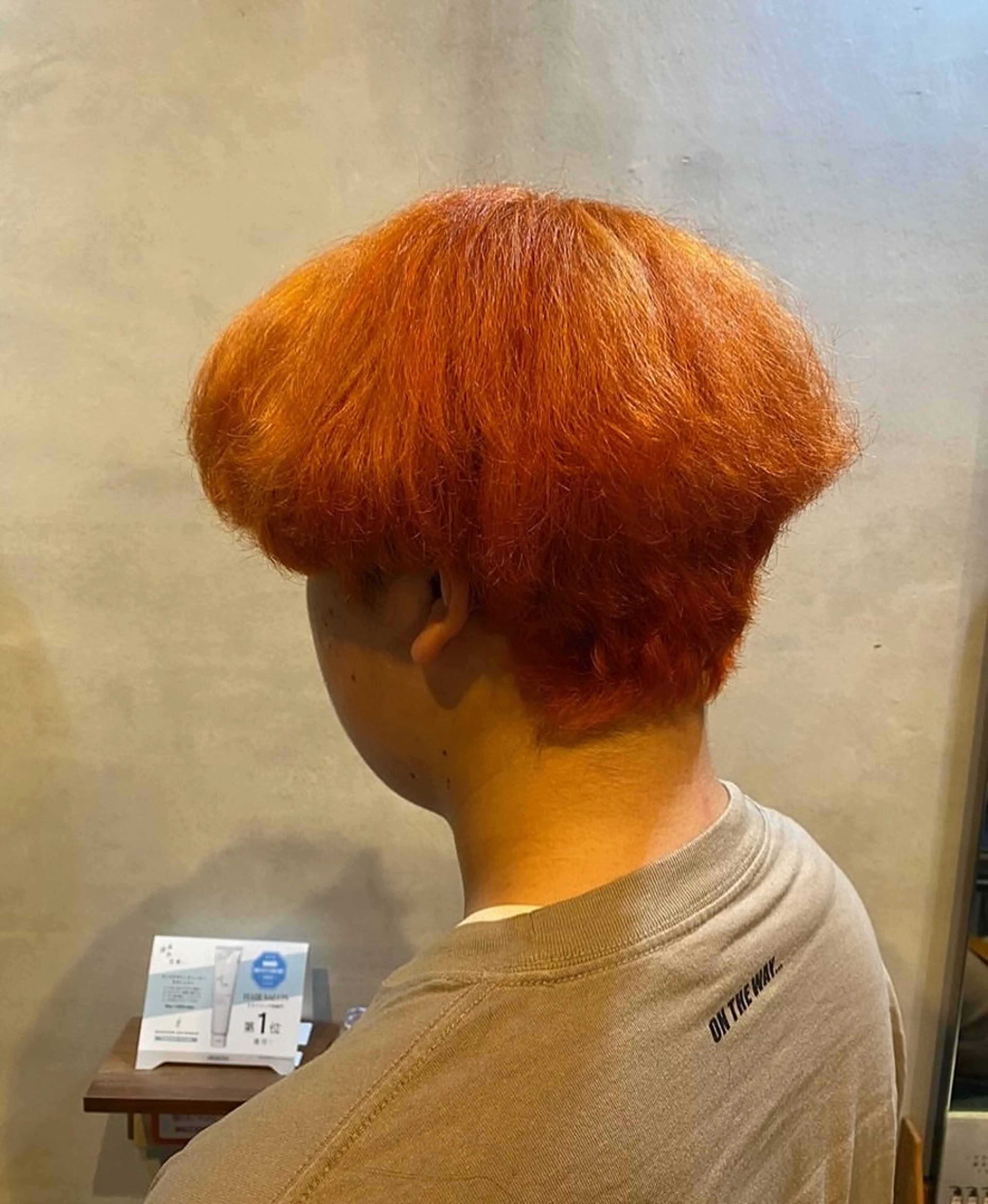 カラー メンズ オレンジ 安城/カットモデル 🩷艶カラー🎀もえのヘアスタイル