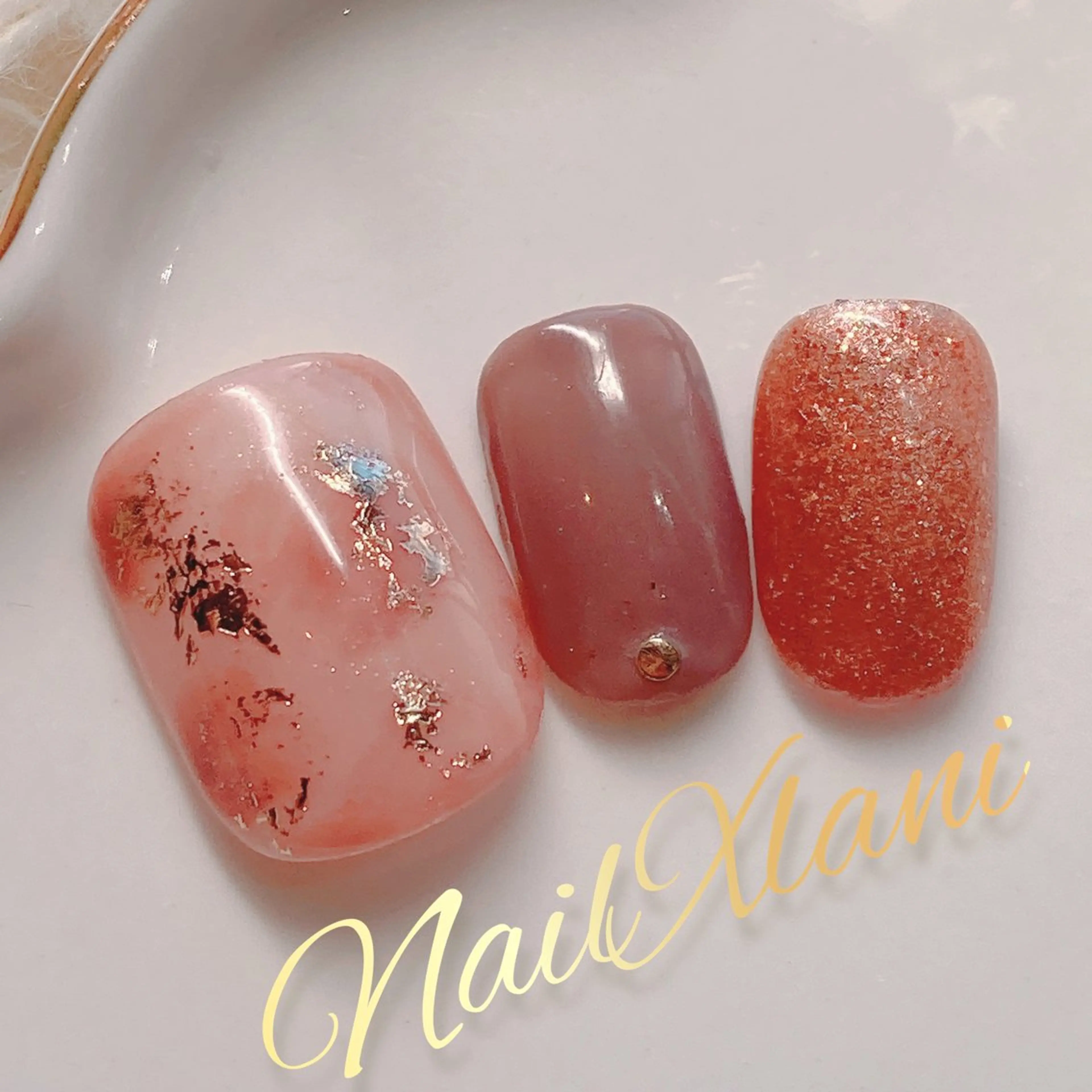 ネイル フットネイル Nail×Lani 深爪矯正対応◎のネイルデザイン