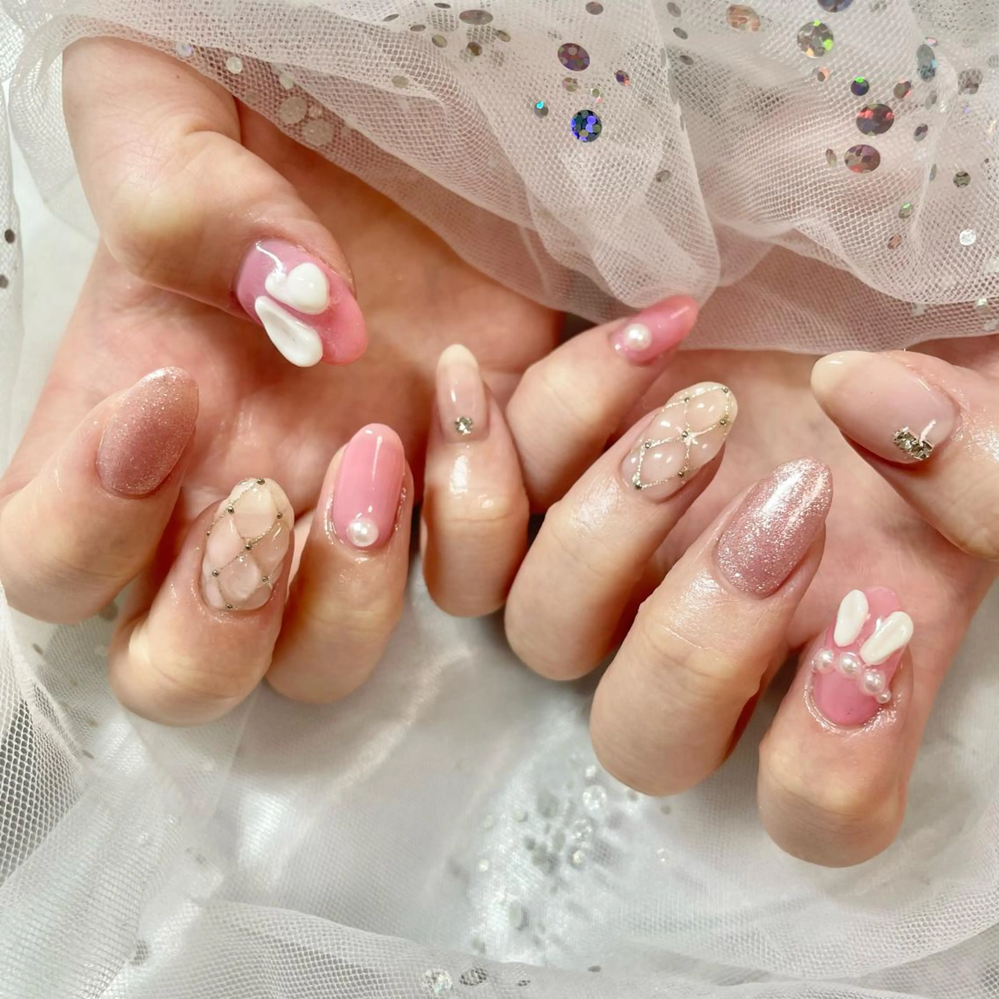 ネイル ハンドネイル 🎀AYAKO 🎀中韓ネイルのネイルデザイン