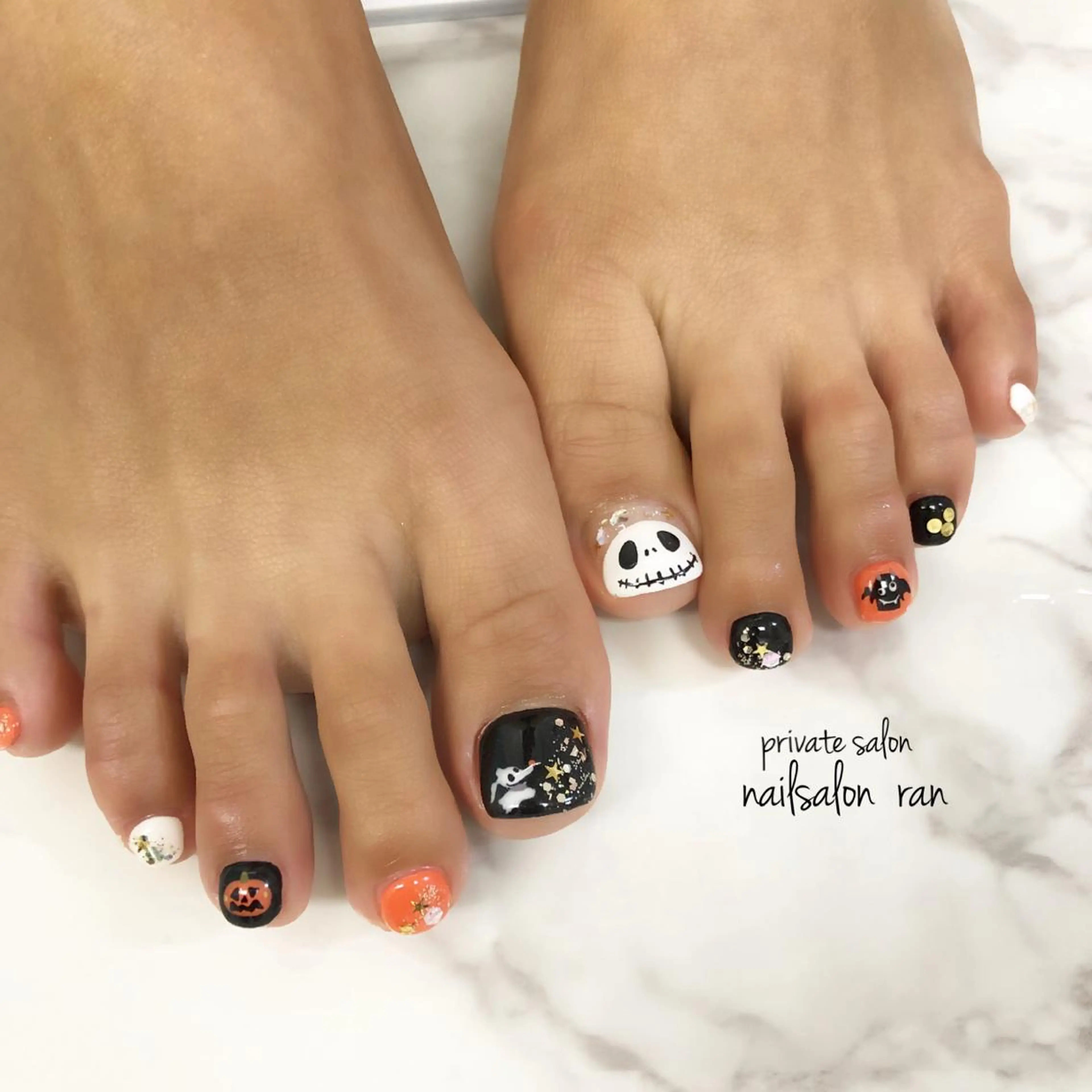 ネイル ハロウィン 持ち込み nailsalon ranのネイルデザイン