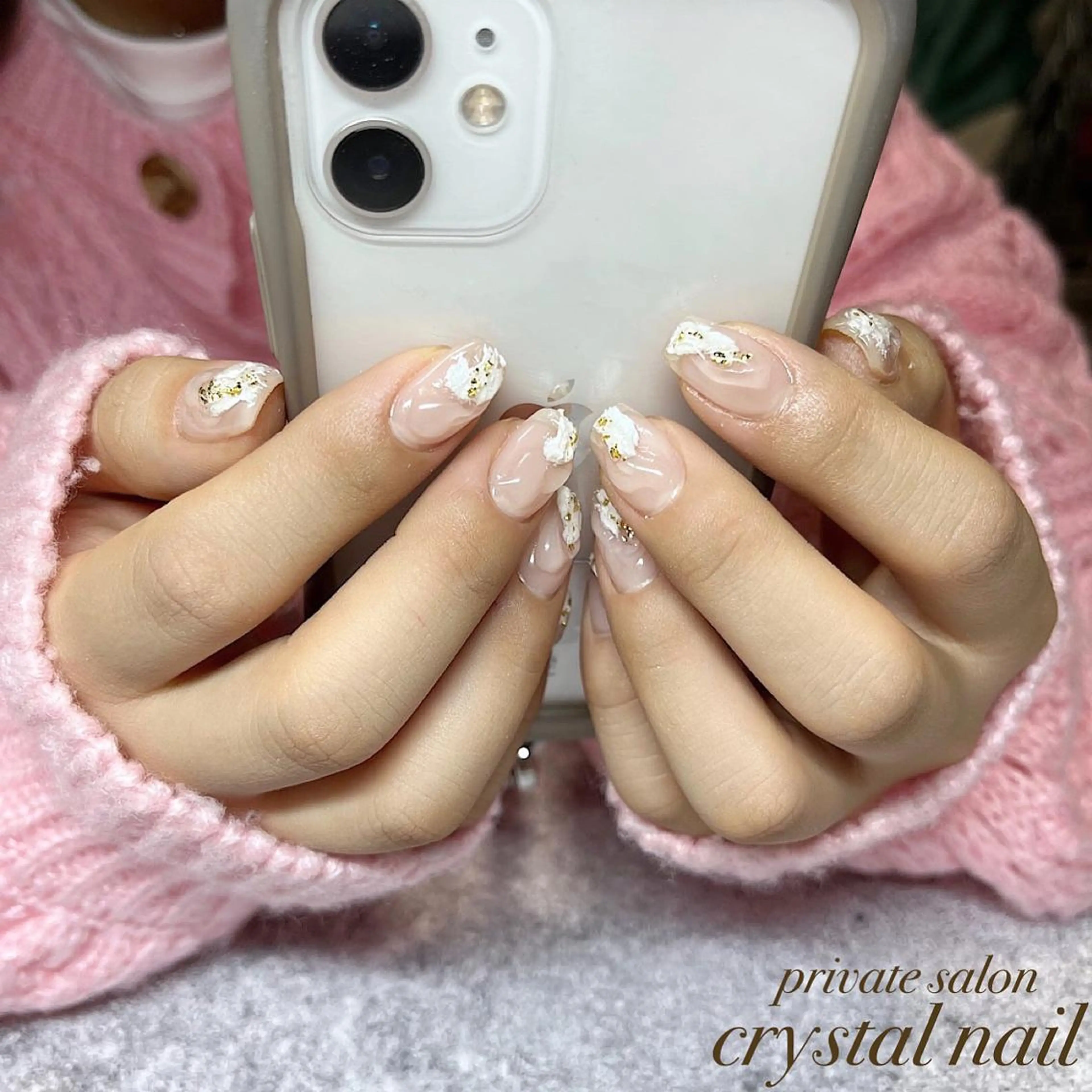 ネイル ニュアンスネイル Crystal Nailのネイルデザイン