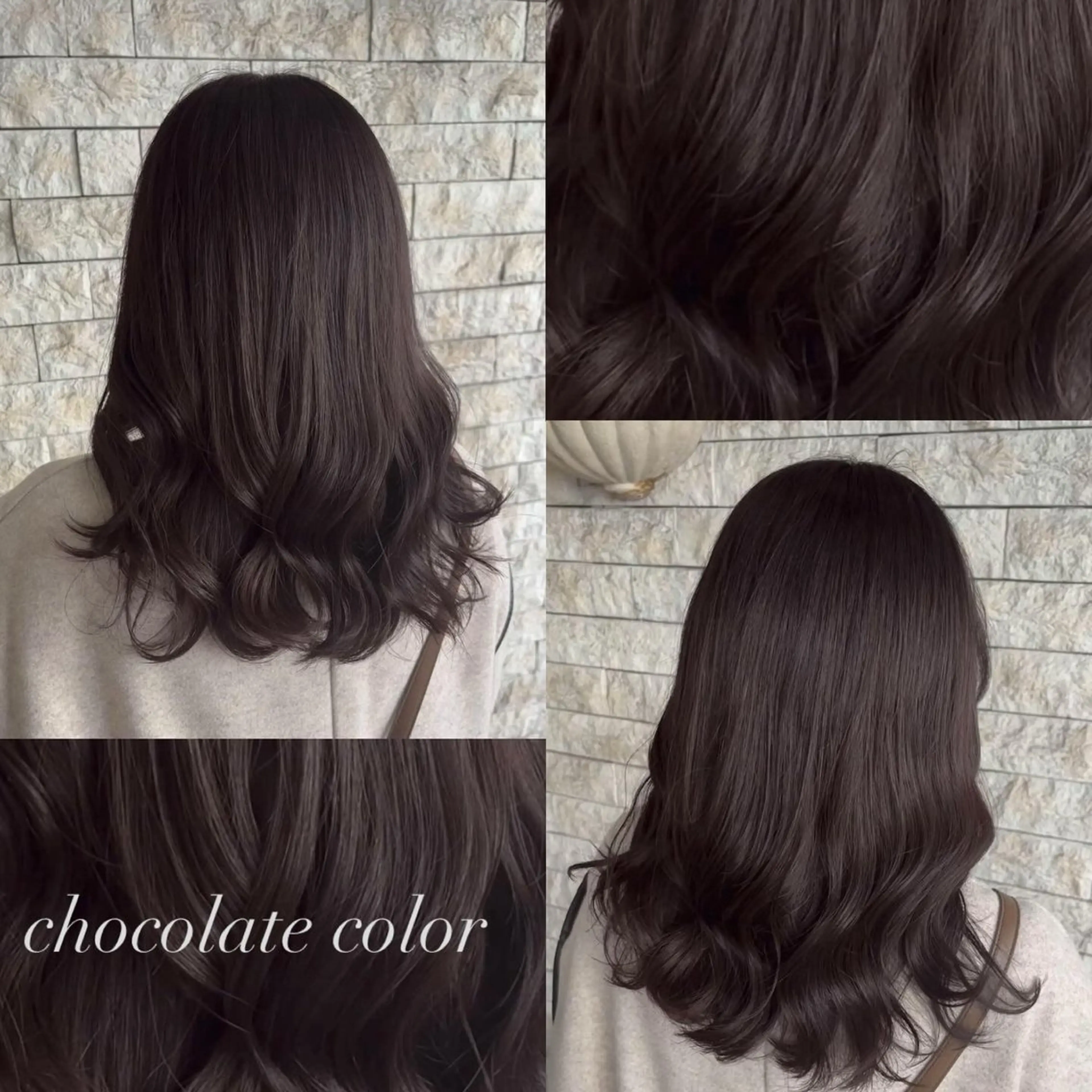ミディアム カット ヘアカラー トリートメント 透明感カラー／ 艶感カラー／RAMUのヘアスタイル