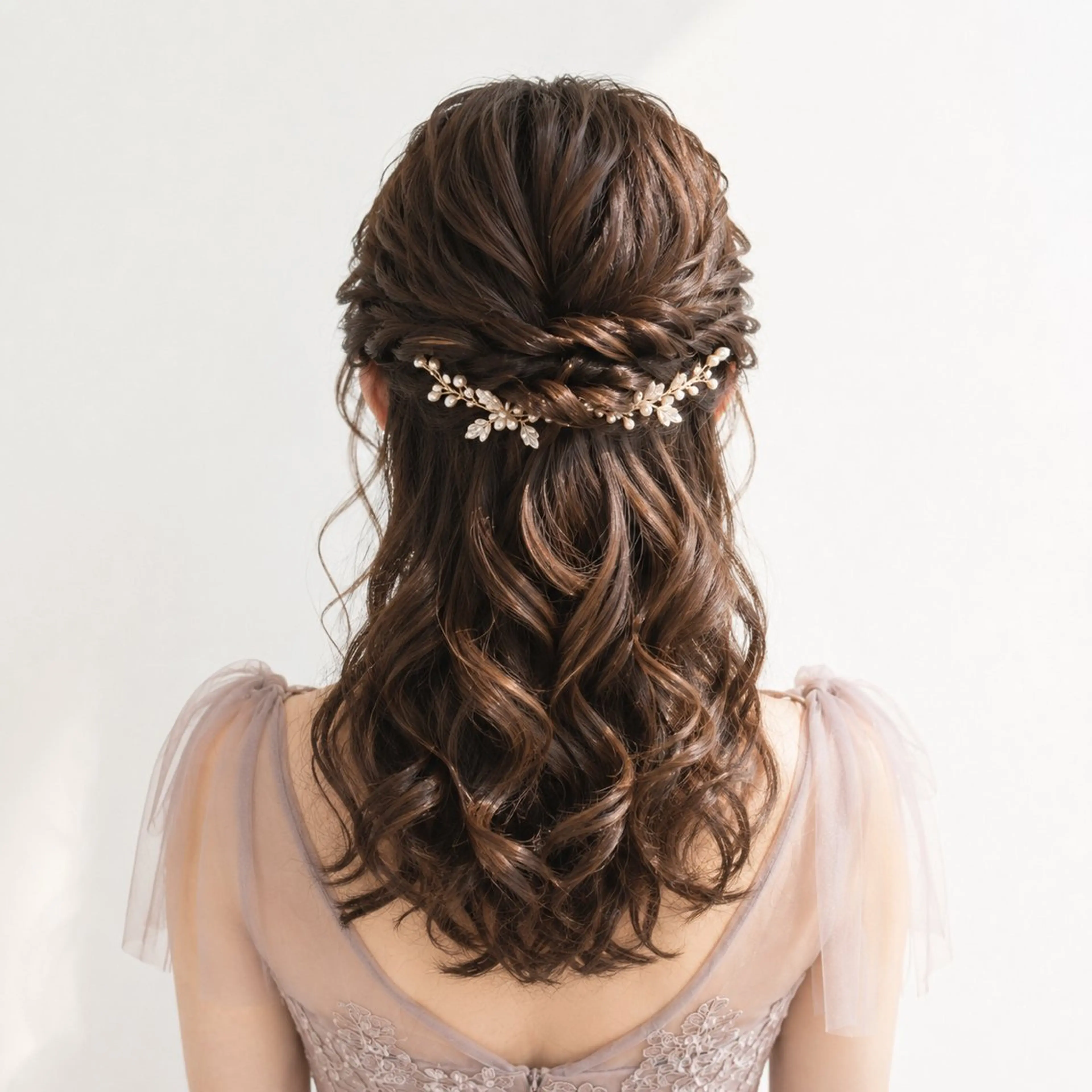 ヘアアレンジ ハーフアップ 結婚式・ブライダル ヘアセット Riamy Hairのその他イメージ
