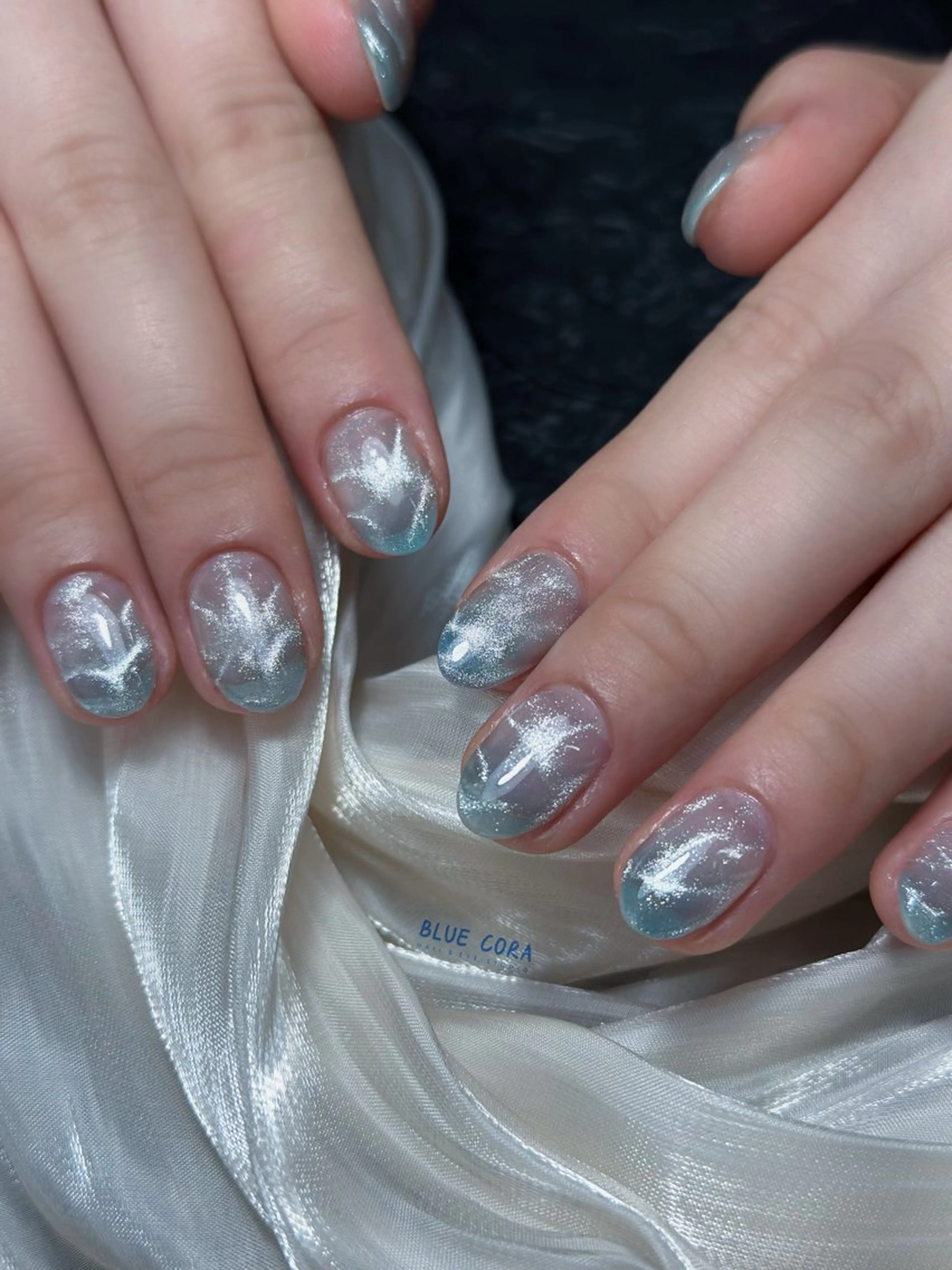 ネイル ハンドネイル ハンドケア BLUE CORAのネイルデザイン