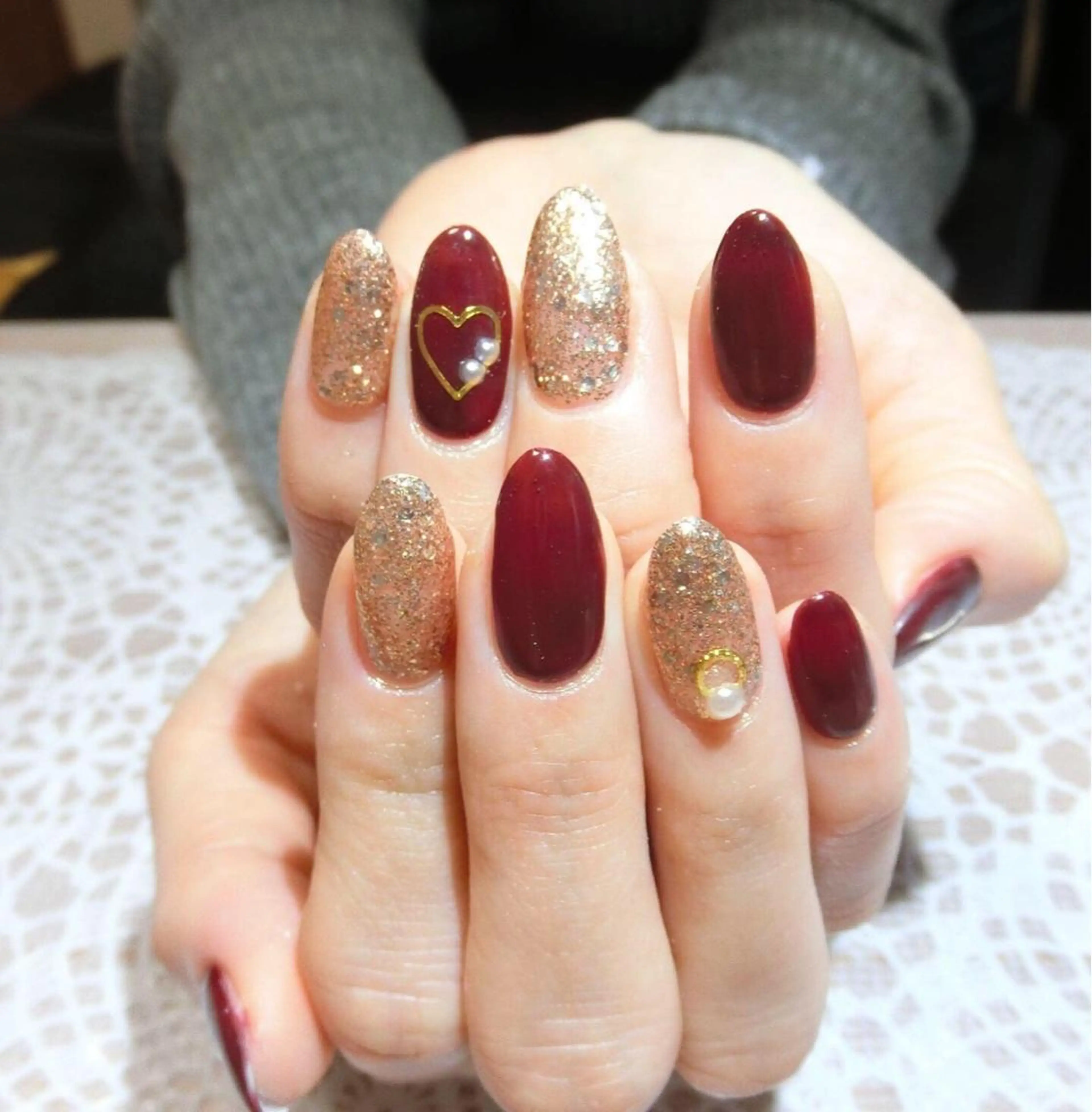 ネイル 🌙都岡 ムーンネイルのネイルデザイン