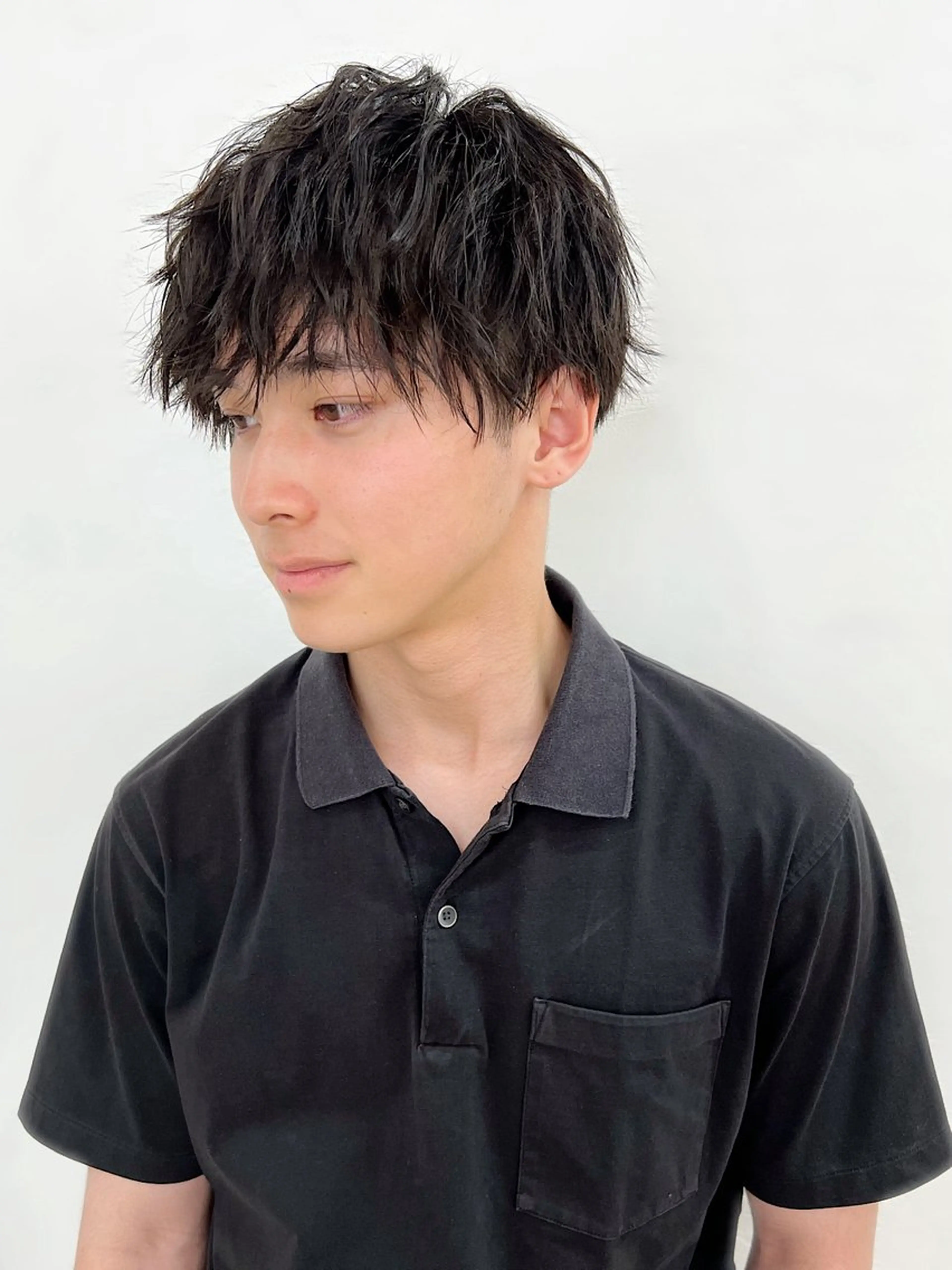 【メンズ】彫刻メンズカット＋THROWカラー￥11500の写真