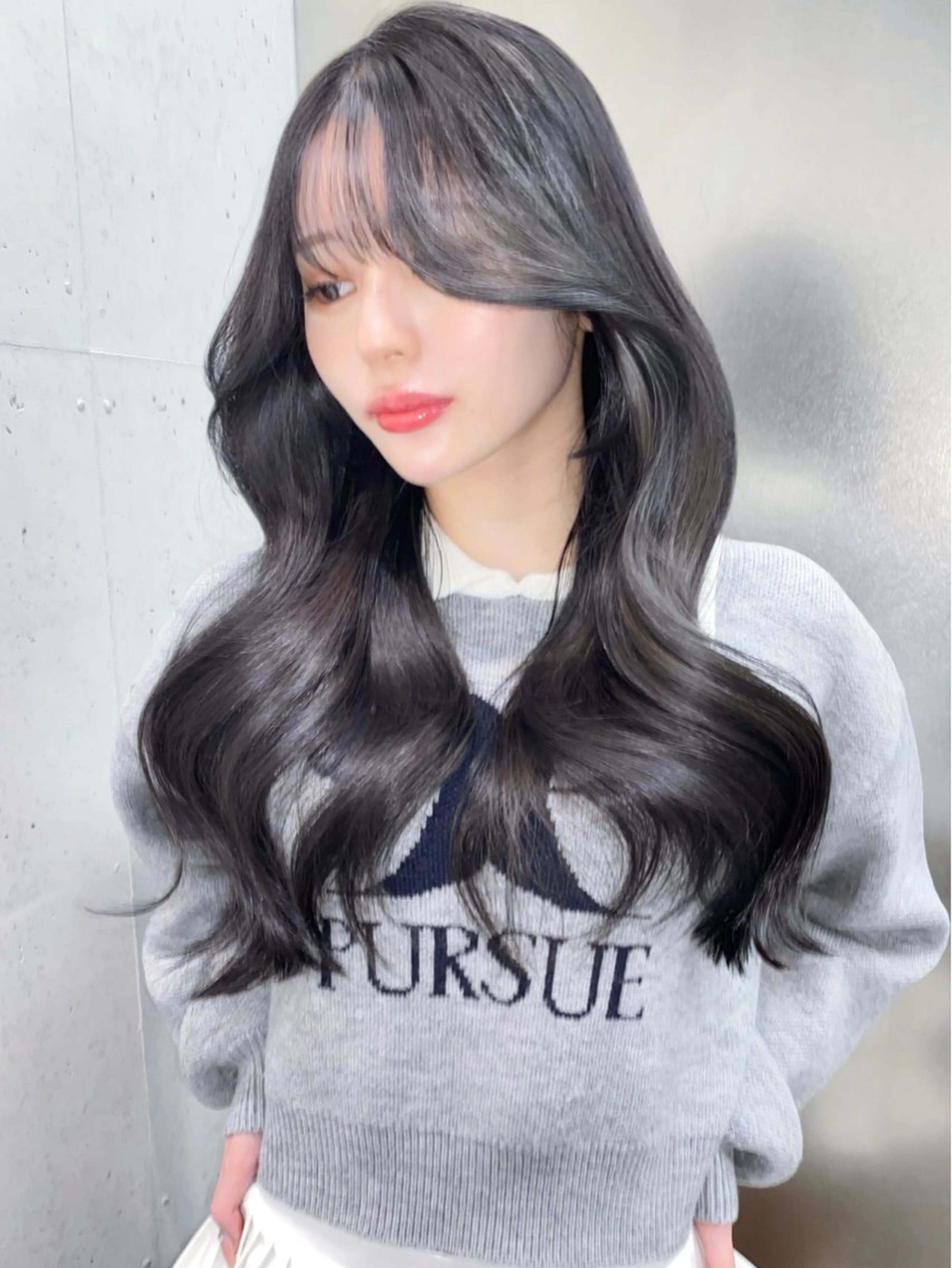 ロング カット ヘアカラー トリートメント 韓国/レイヤー/艶髪 ルキアのヘアスタイル