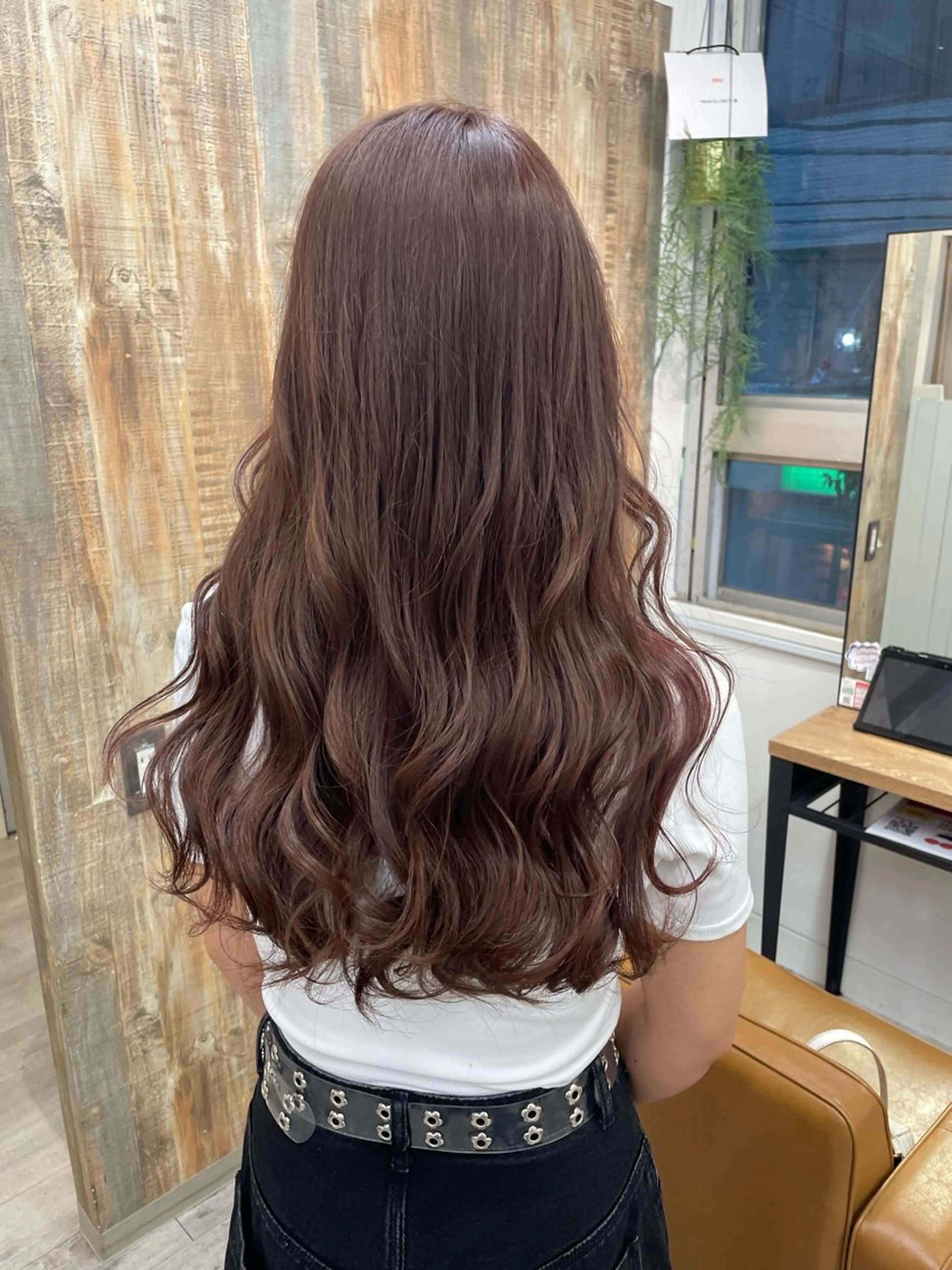 ロング カラー レイヤーカットモデル 募集中🫧中山理央のヘアスタイル