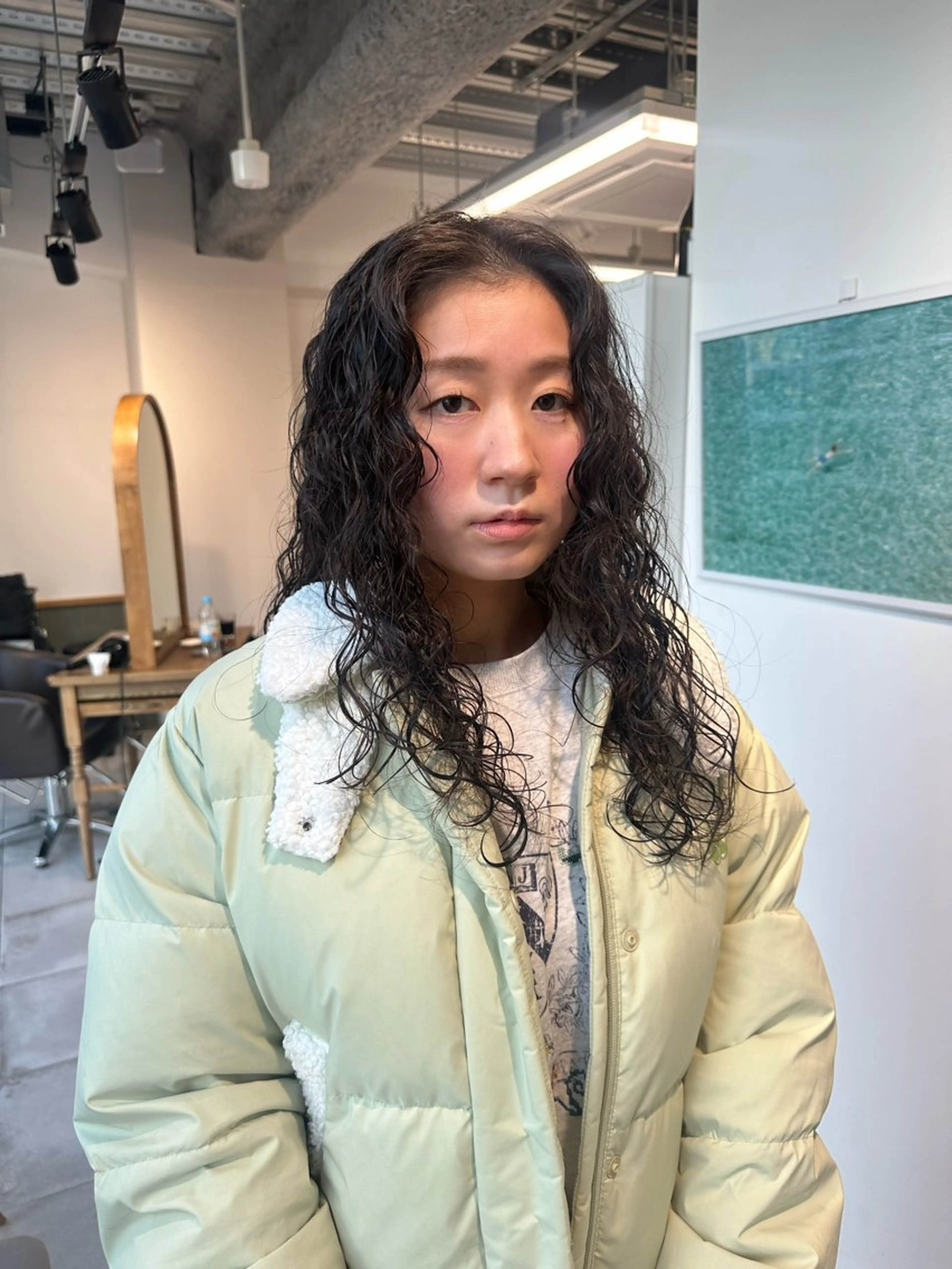 ロング カラー パーマ キッズ カット パーマ トリートメント オトナヘア🌸 harukaのヘアスタイル