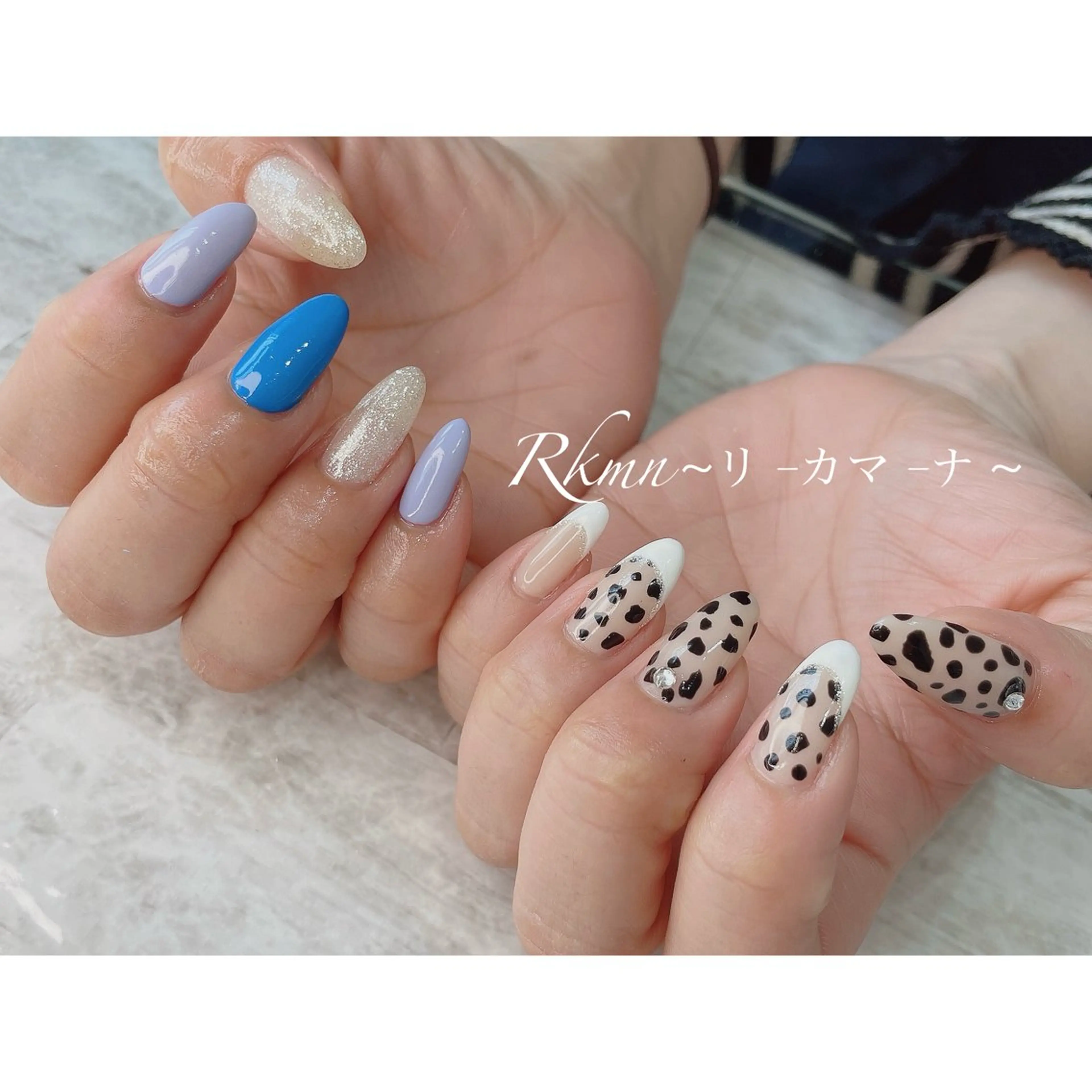 ネイル アートネイル フレンチネイル 持ち込み 春ネイル ハンドネイル フットネイル ハンドケア Rkmn ~リ-カマ-ナ~のネイルデザイン