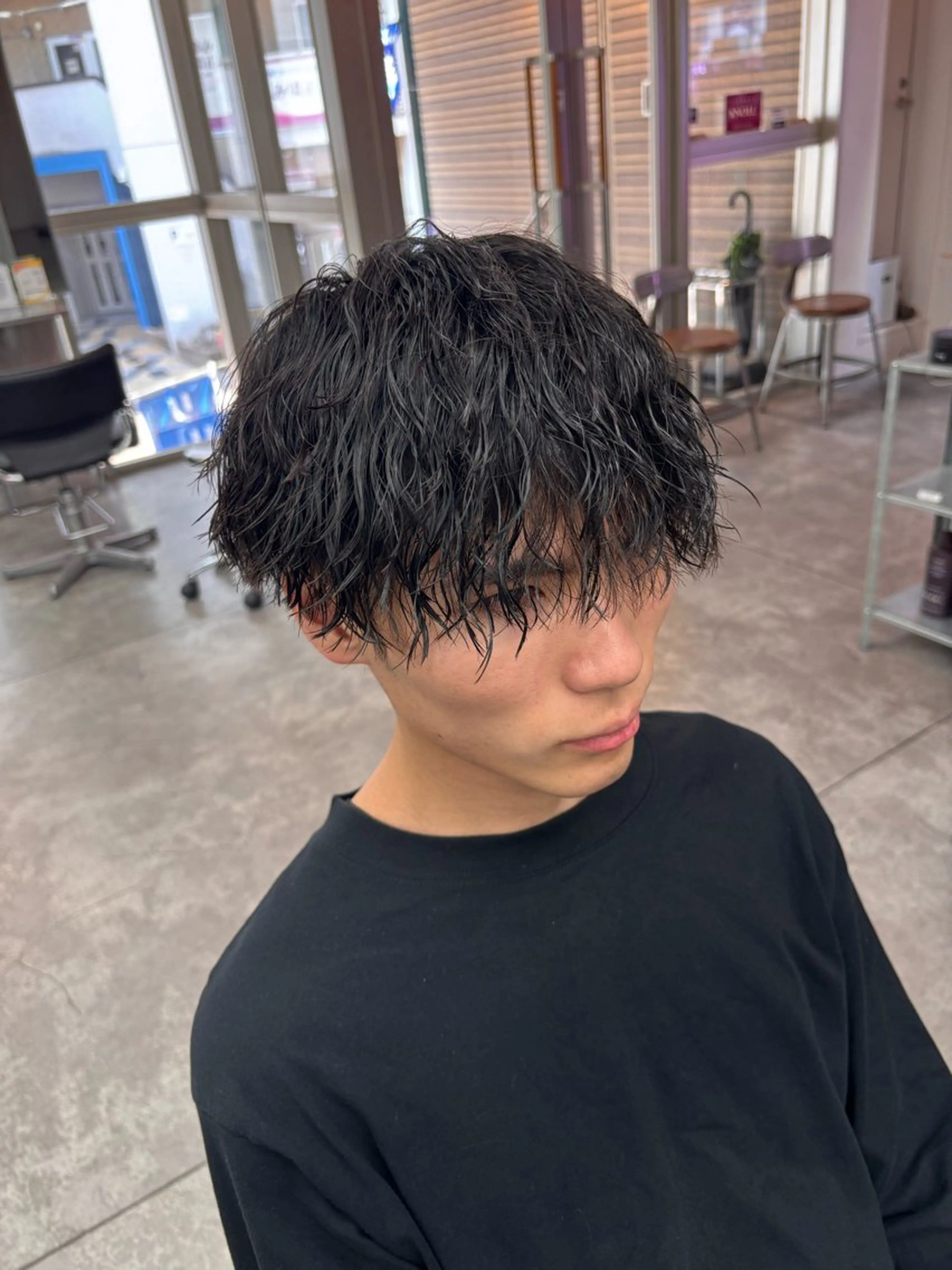 パーマ メンズ カット パーマ トリートメント ヘッドスパ ヘアセット メンズ特化モテヘア 🌙Nanakaのヘアスタイル