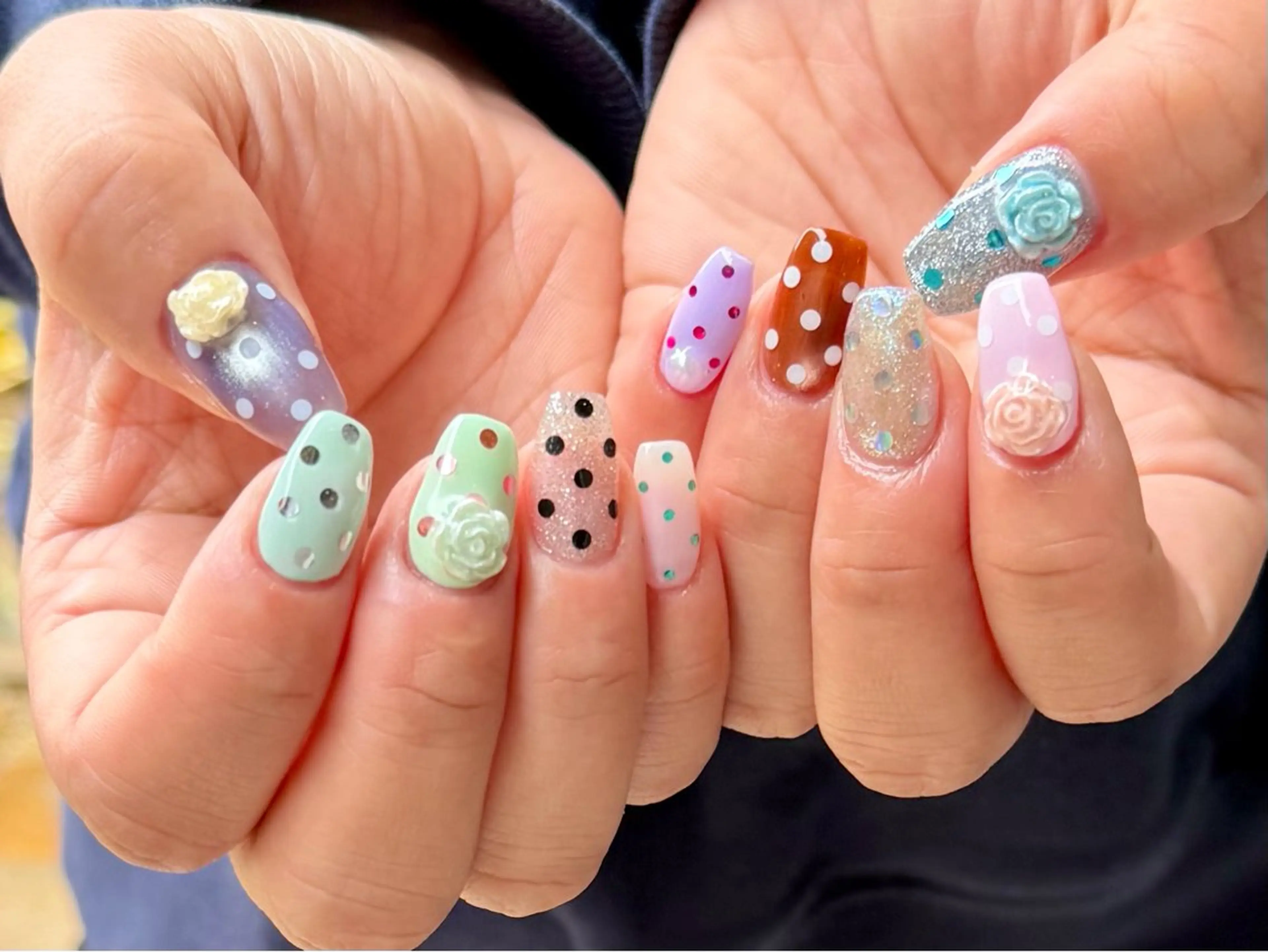 ネイル ドット ハンドネイル HazeGrass NAILのネイルデザイン