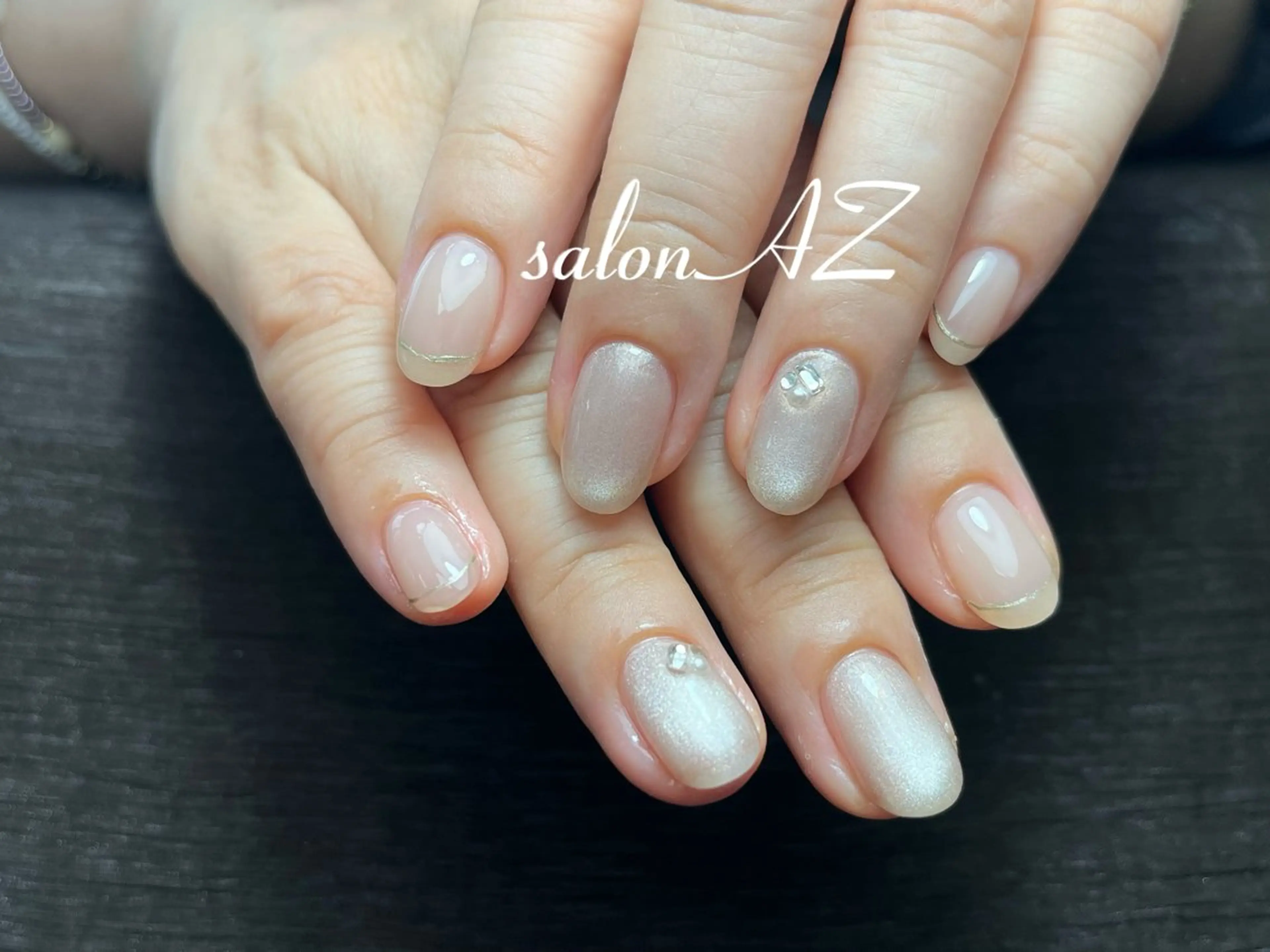 ネイル アートネイル 長さ出し フットネイル フレンチネイル ジェルネイル salon AZのネイルデザイン