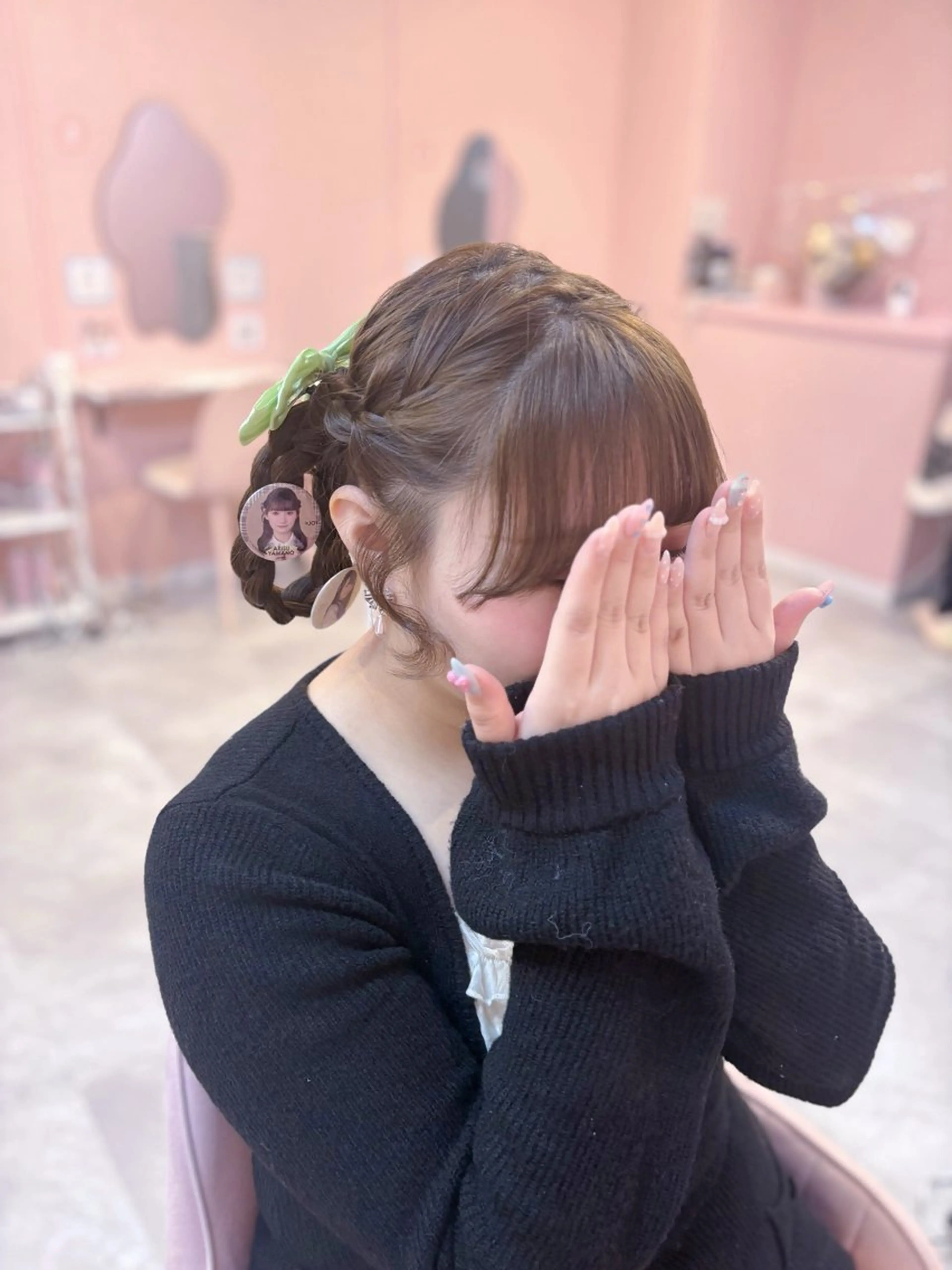 ロング ヘアセット LARME ヘアメ りほのヘアスタイル