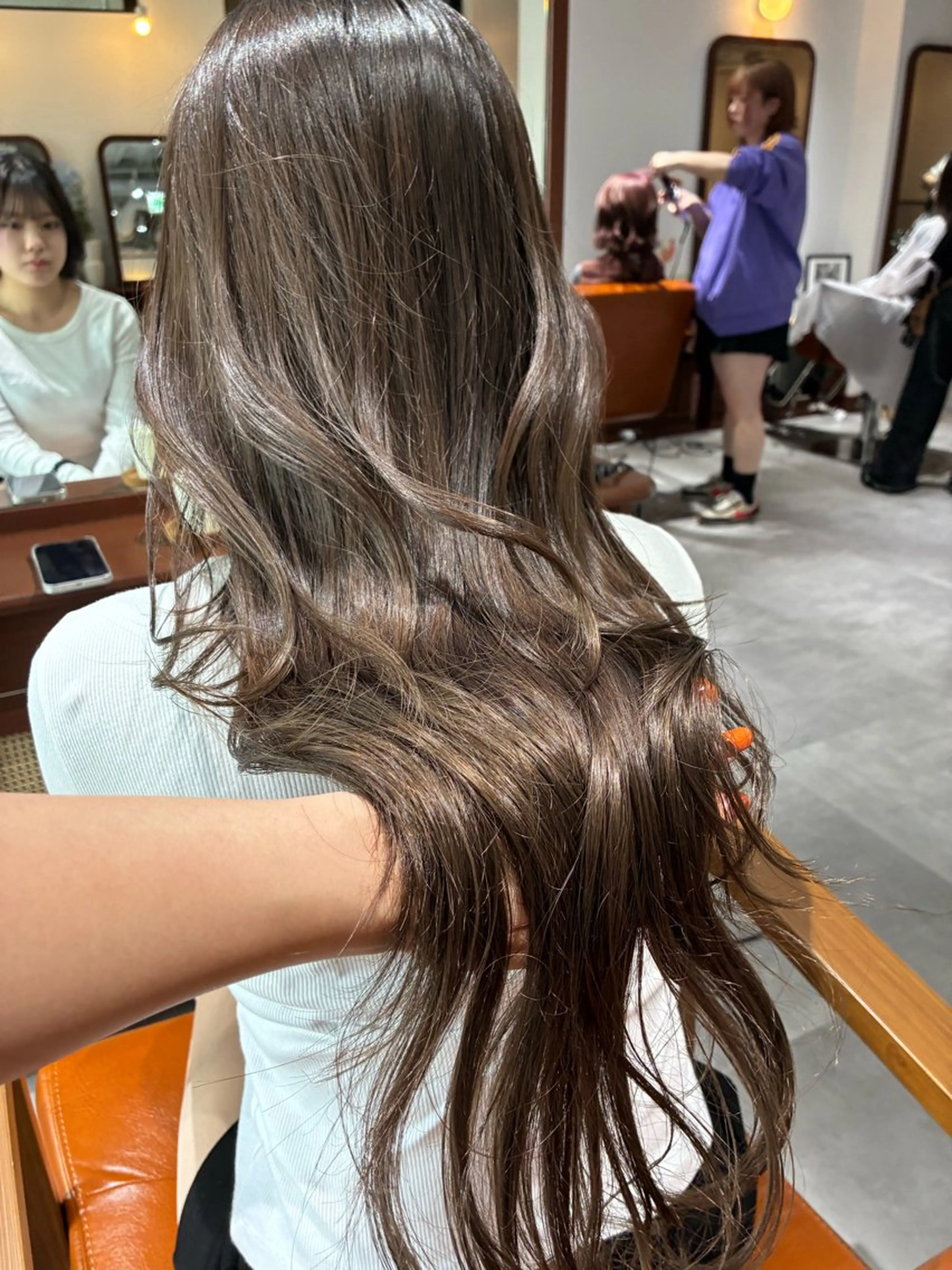 セミロング カラー ヘアアレンジ カット ヘアカラー トリートメント 💟Opus/ Mizuki🐕💟のヘアスタイル
