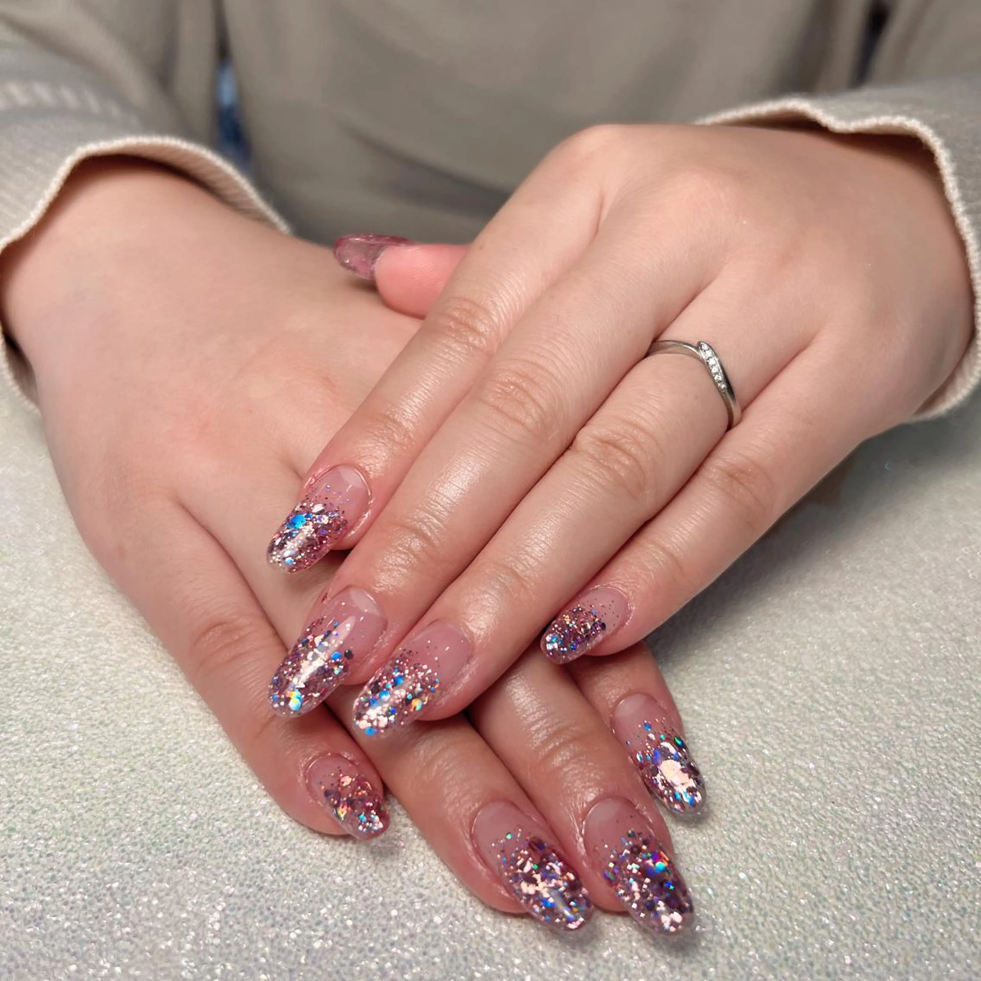 ネイル グラデーション キラキラネイル You&Me Yukiのネイルデザイン