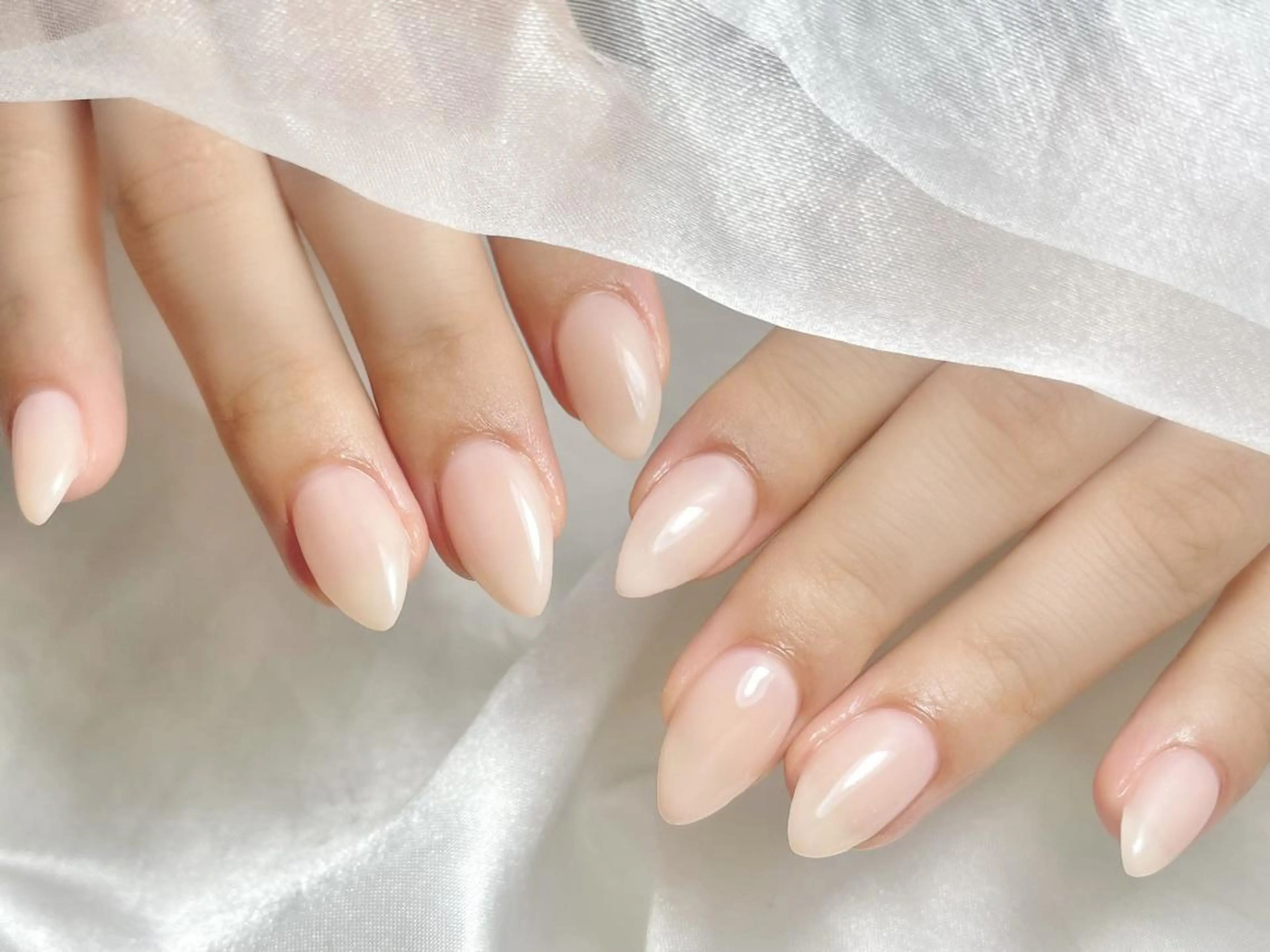 ネイル ジェルネイル パラジェル ワンホンネイル ハンドネイル joie ange 雪菜のネイルデザイン