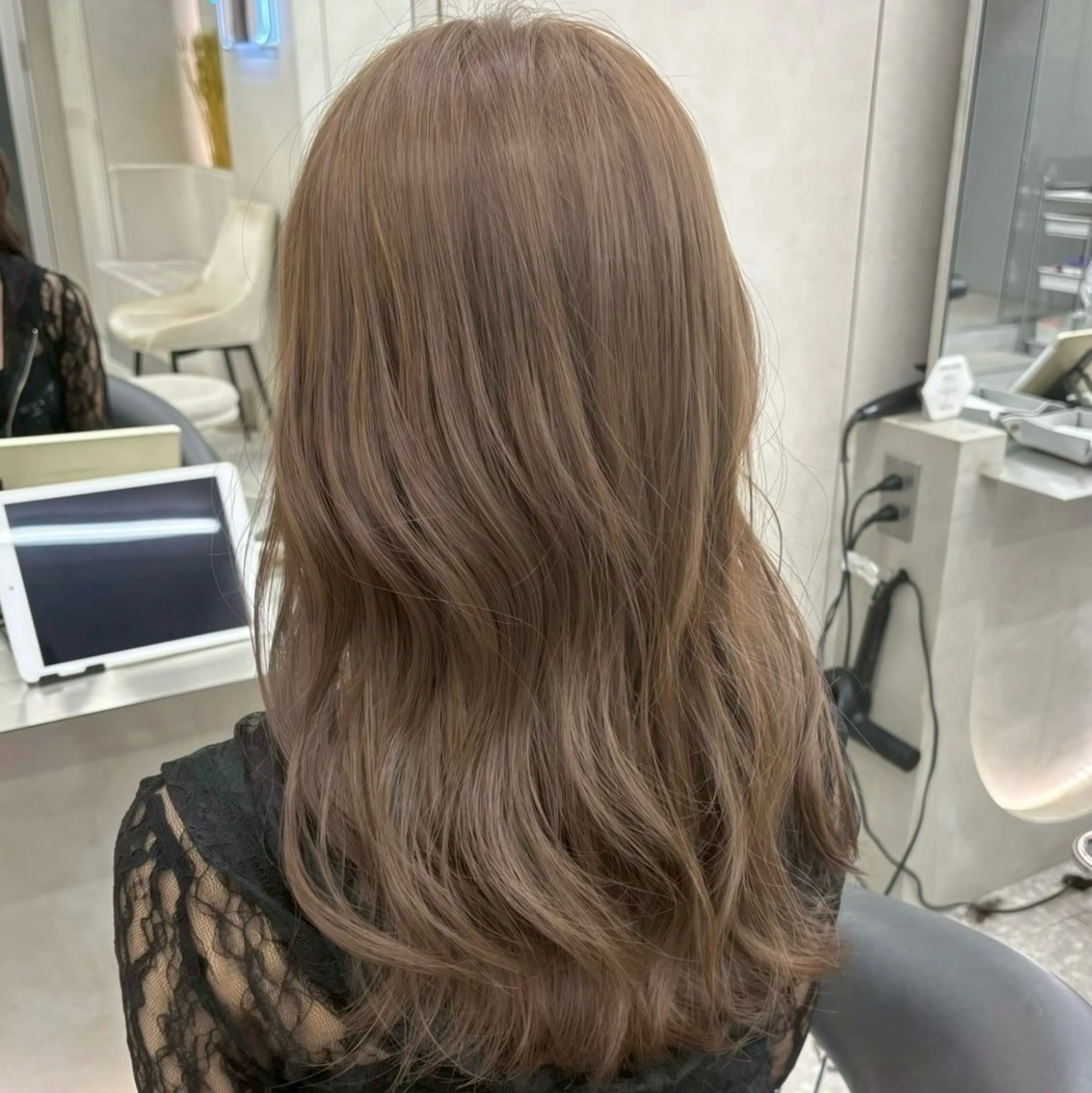 セミロング カラー 透明感カラー/ りおのヘアスタイル