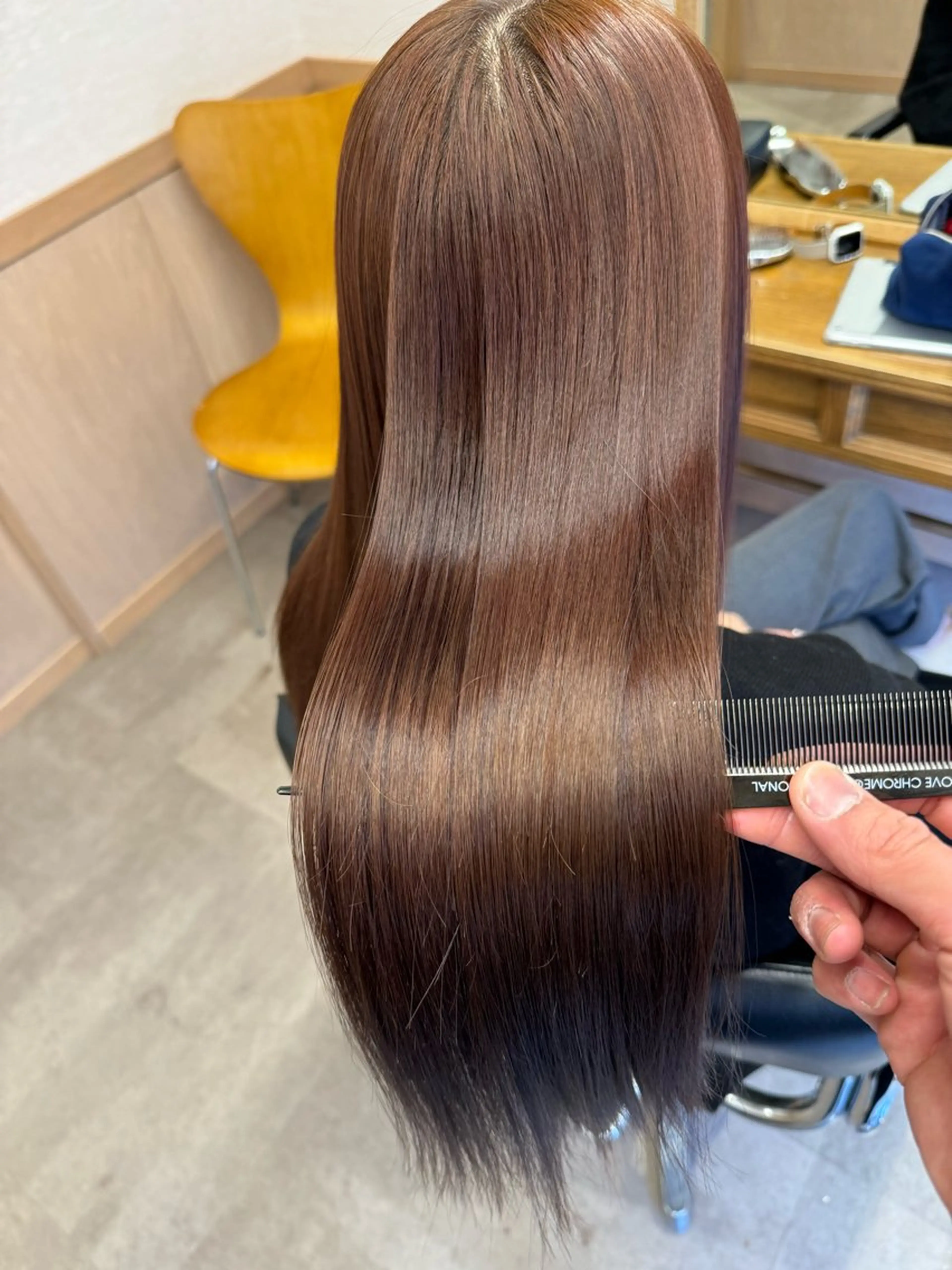 ロング カラー 髪質改善 艶カラー/髪質改善/ 西　大喜(ひろき)のヘアスタイル