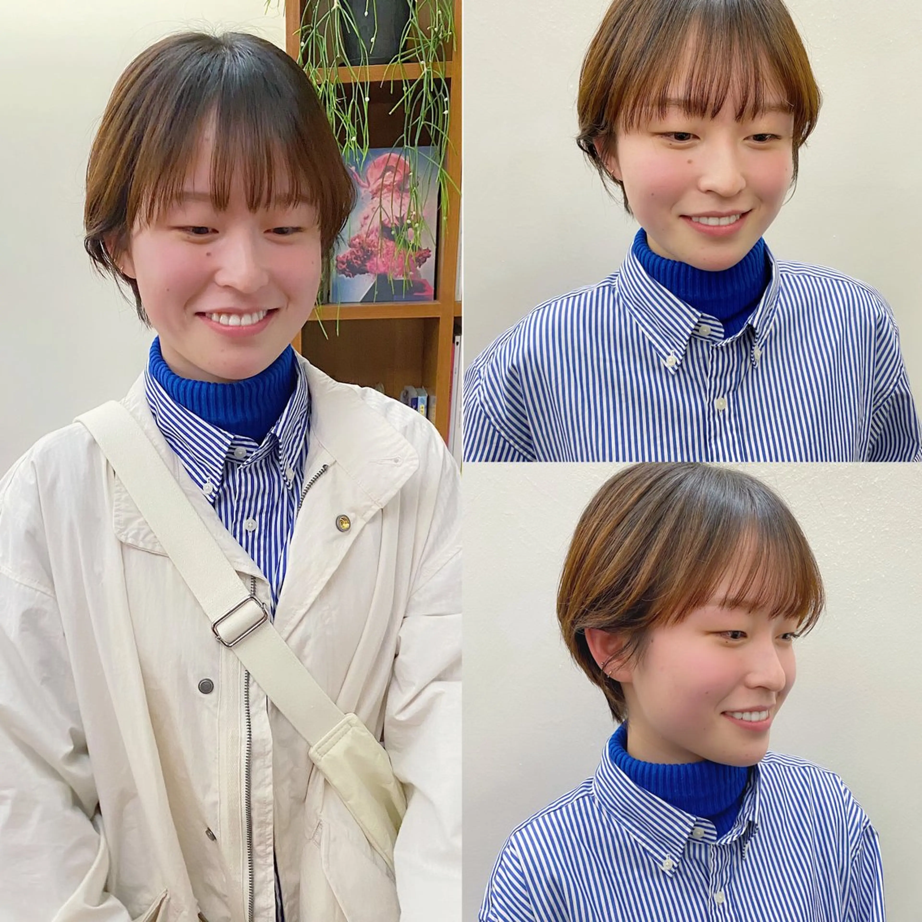ショート カラー カット トリートメント 似合わせレイヤー/ パーマヘア/高倉のヘアスタイル