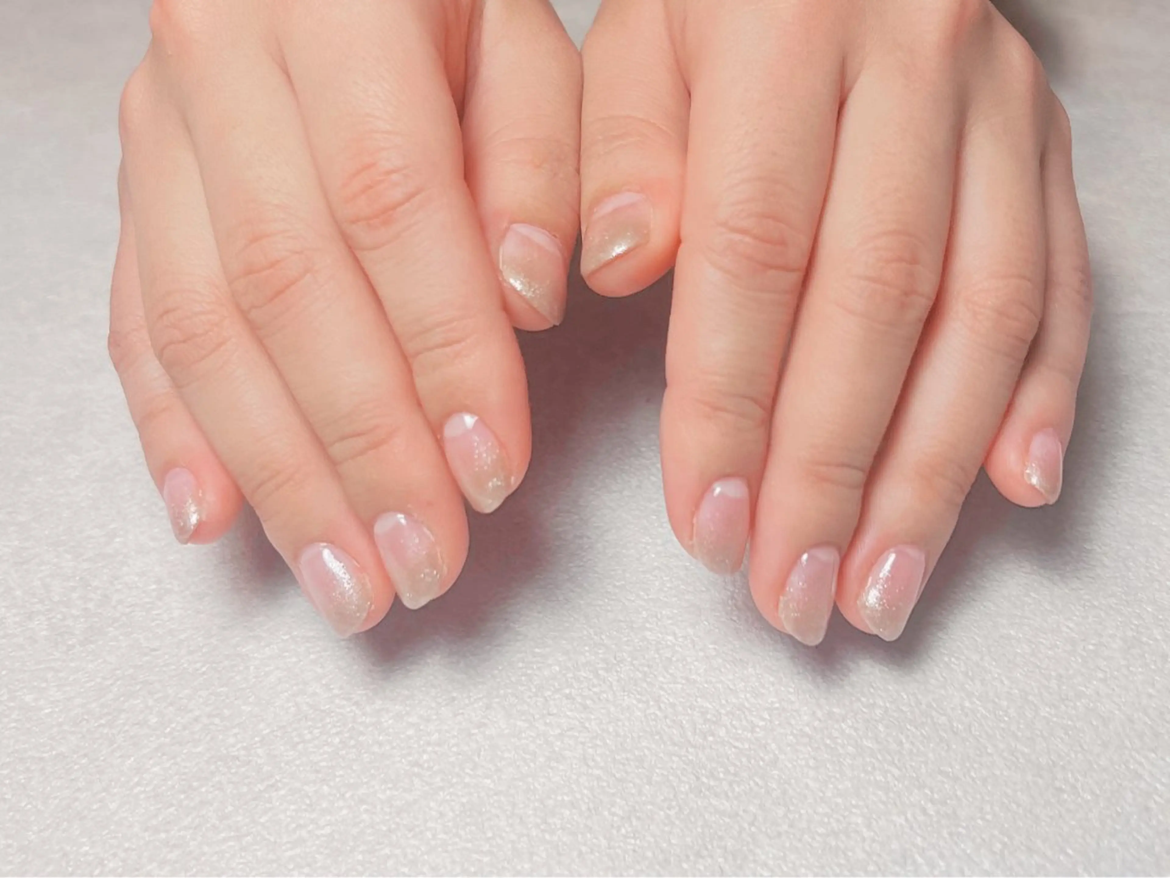 ネイル ジェルネイル グラデーション パラジェル ネイリスト ハンのネイルデザイン