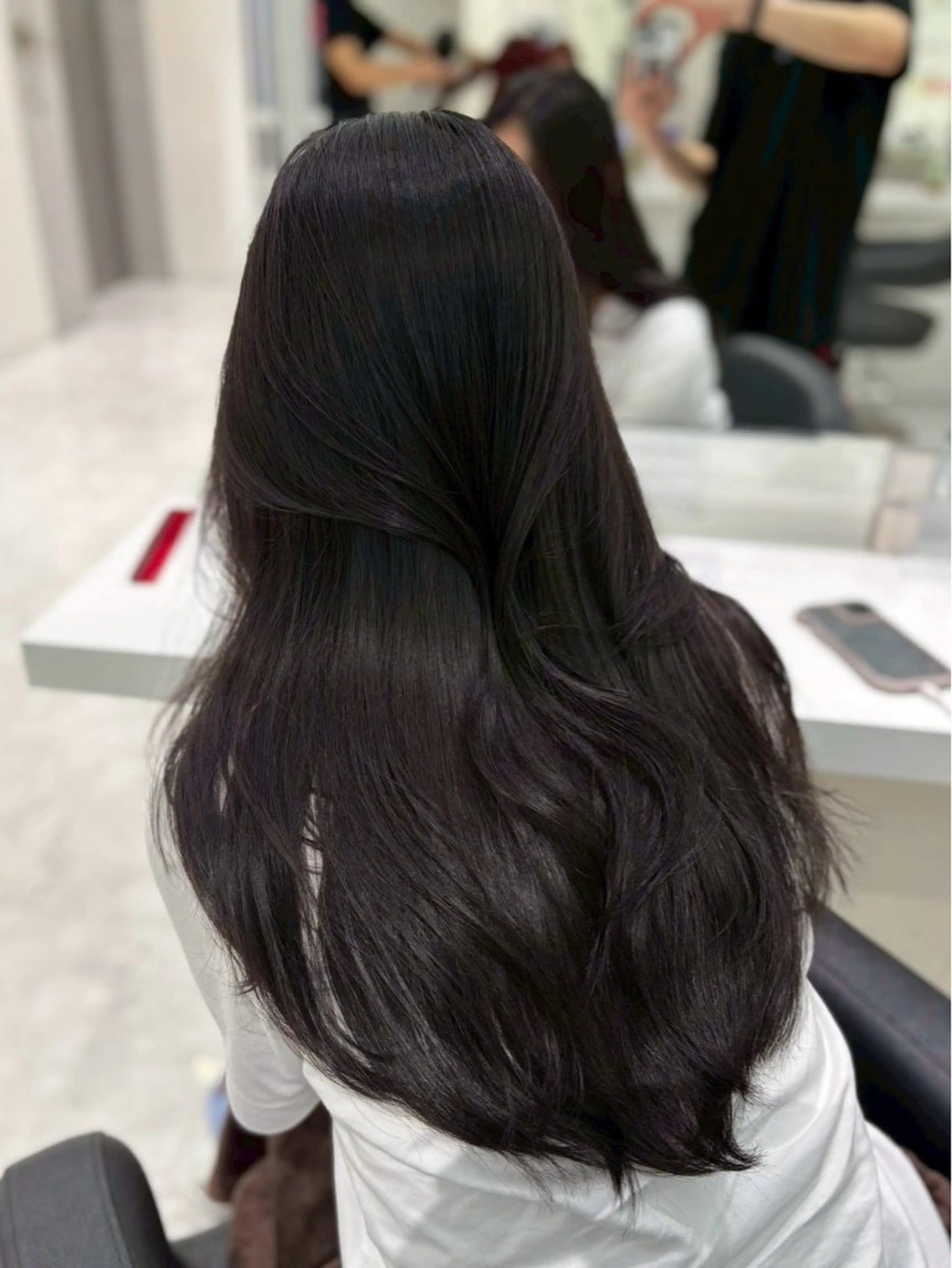 ロング グレージュ🩶/韓国 /赤み消しカラー♬のヘアスタイル