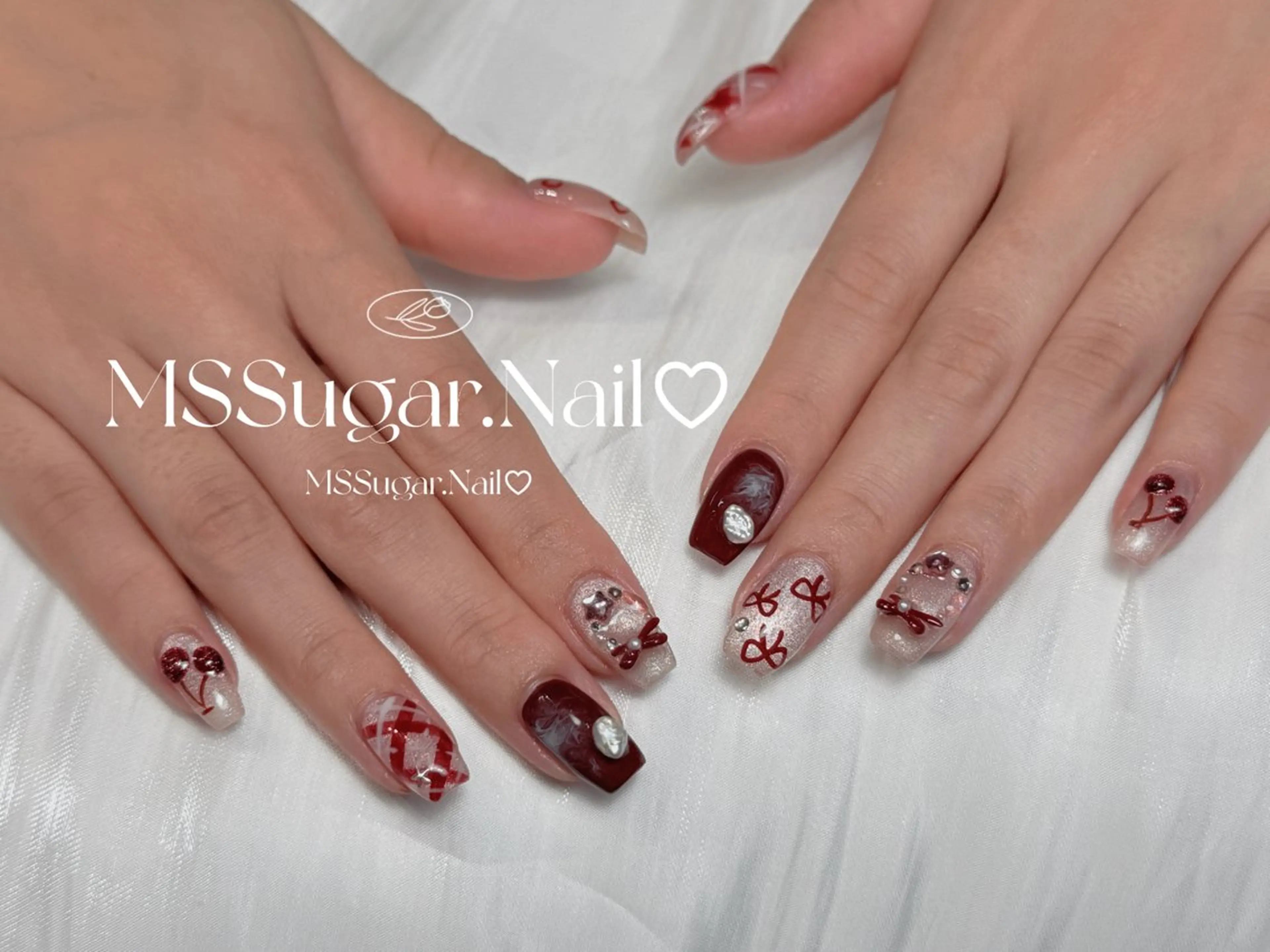 ネイル ハロウィン ロングネイル マグネットネイル スカルプネイル ネイルチップ MSSugar Nailのネイルデザイン
