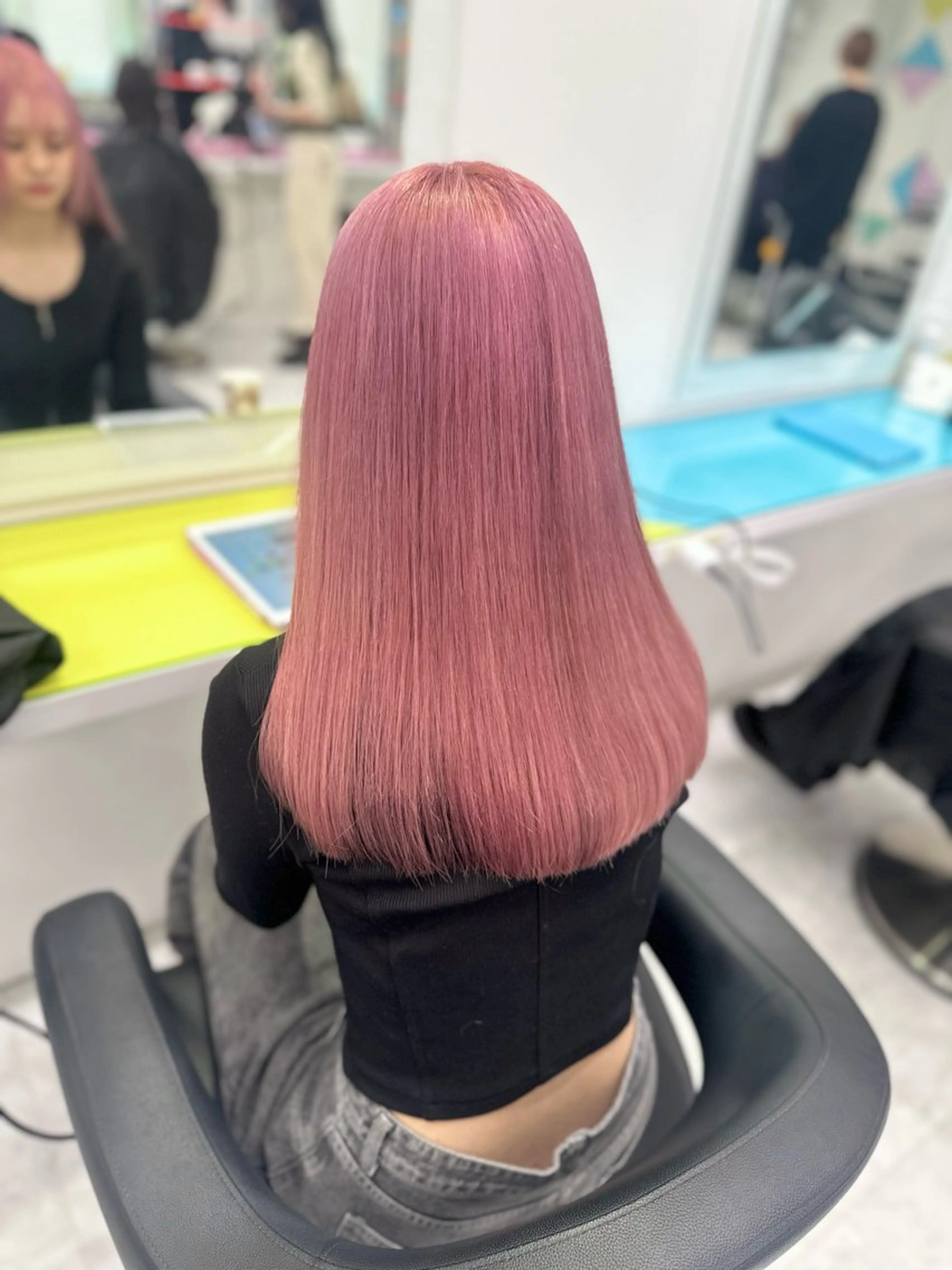 セミロング カラー ♡ダブルカラー特化♡ miyuのヘアスタイル