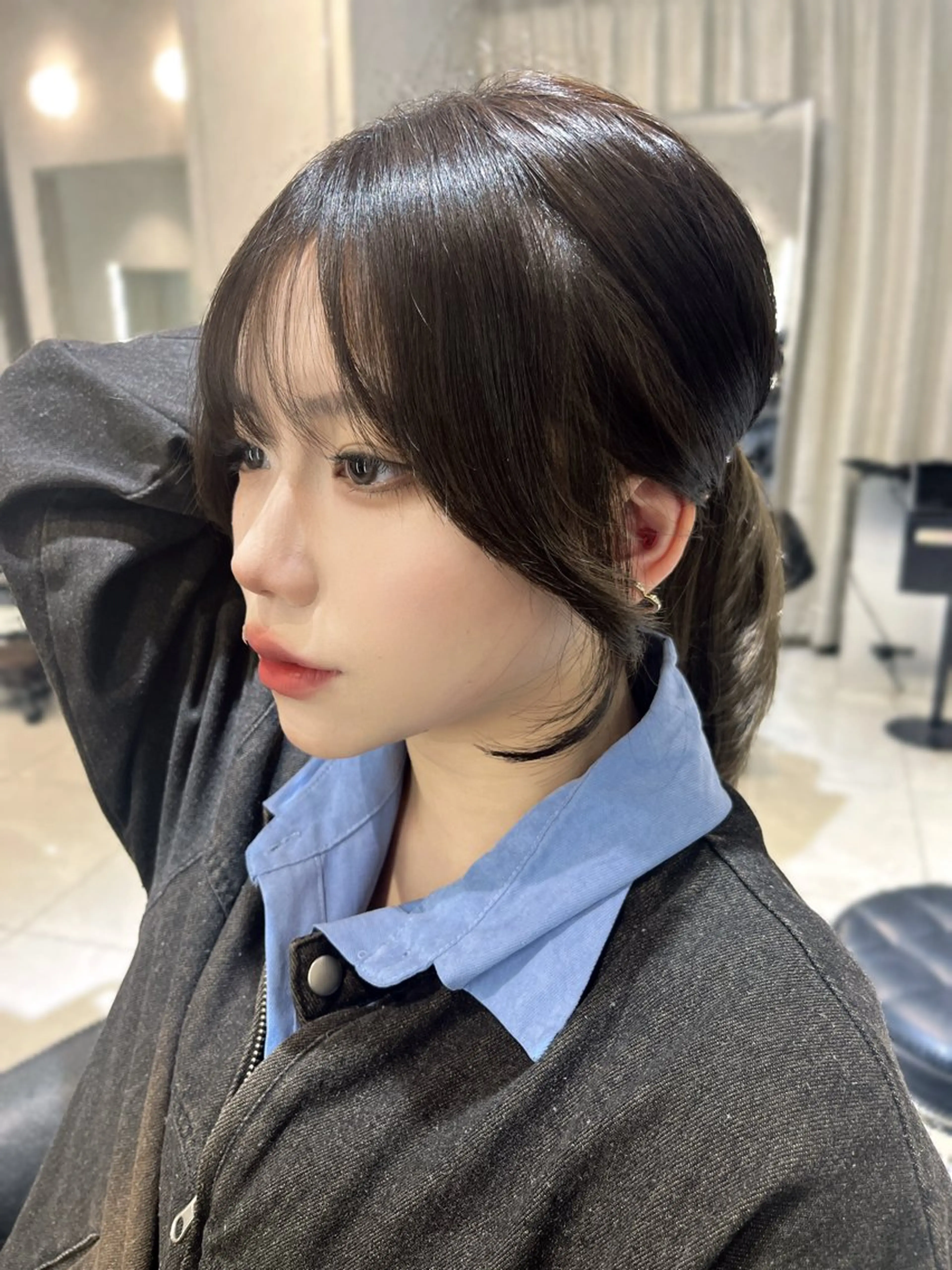 ロング 韓国風ヘア 小顔カット カット ヘアカラー トリートメント 韓国レイヤー×モテ髪 /MITSUKI🤍のヘアスタイル