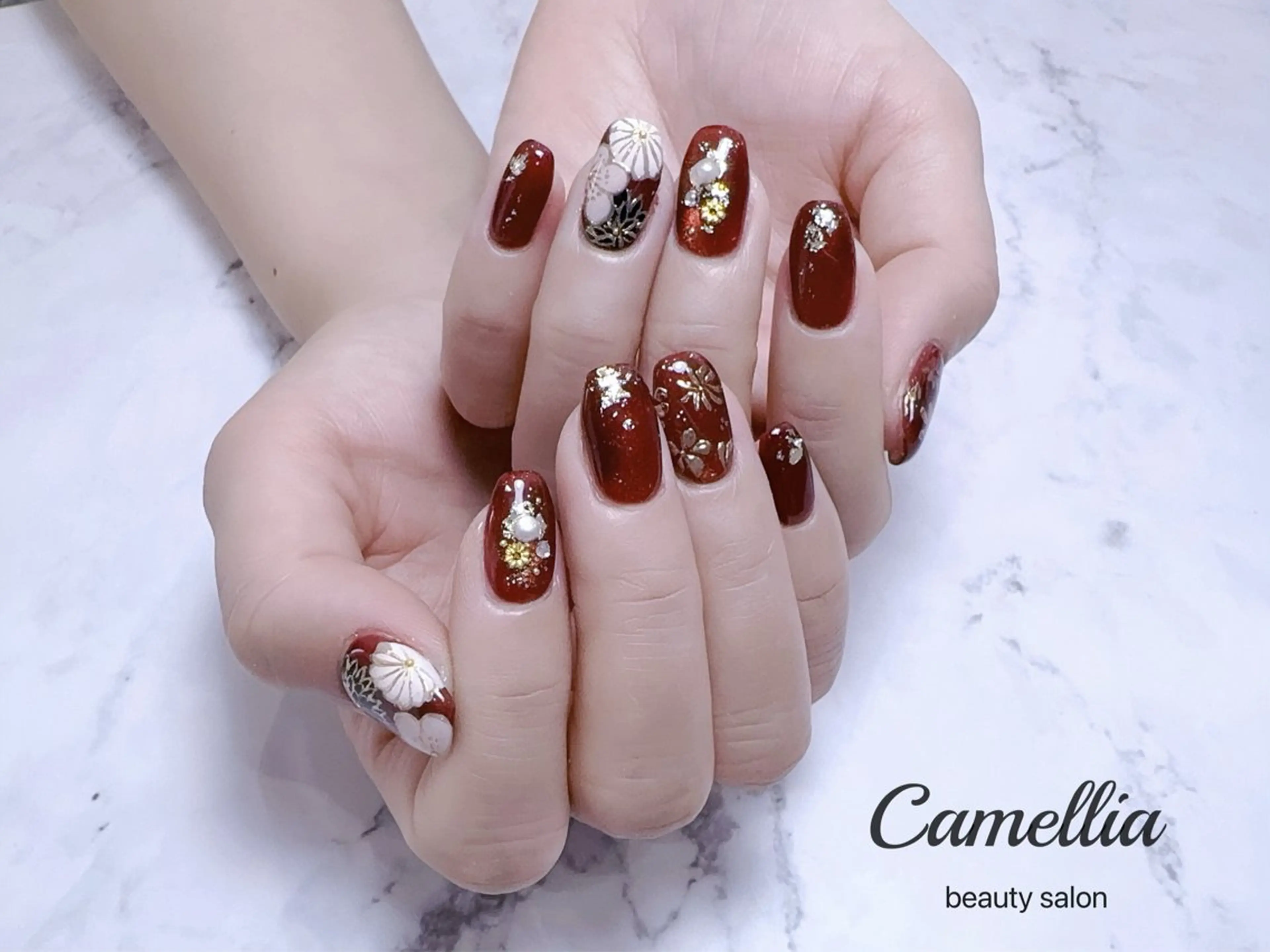ネイル ハンドネイル ハンドケア Camellia nail salonのネイルデザイン