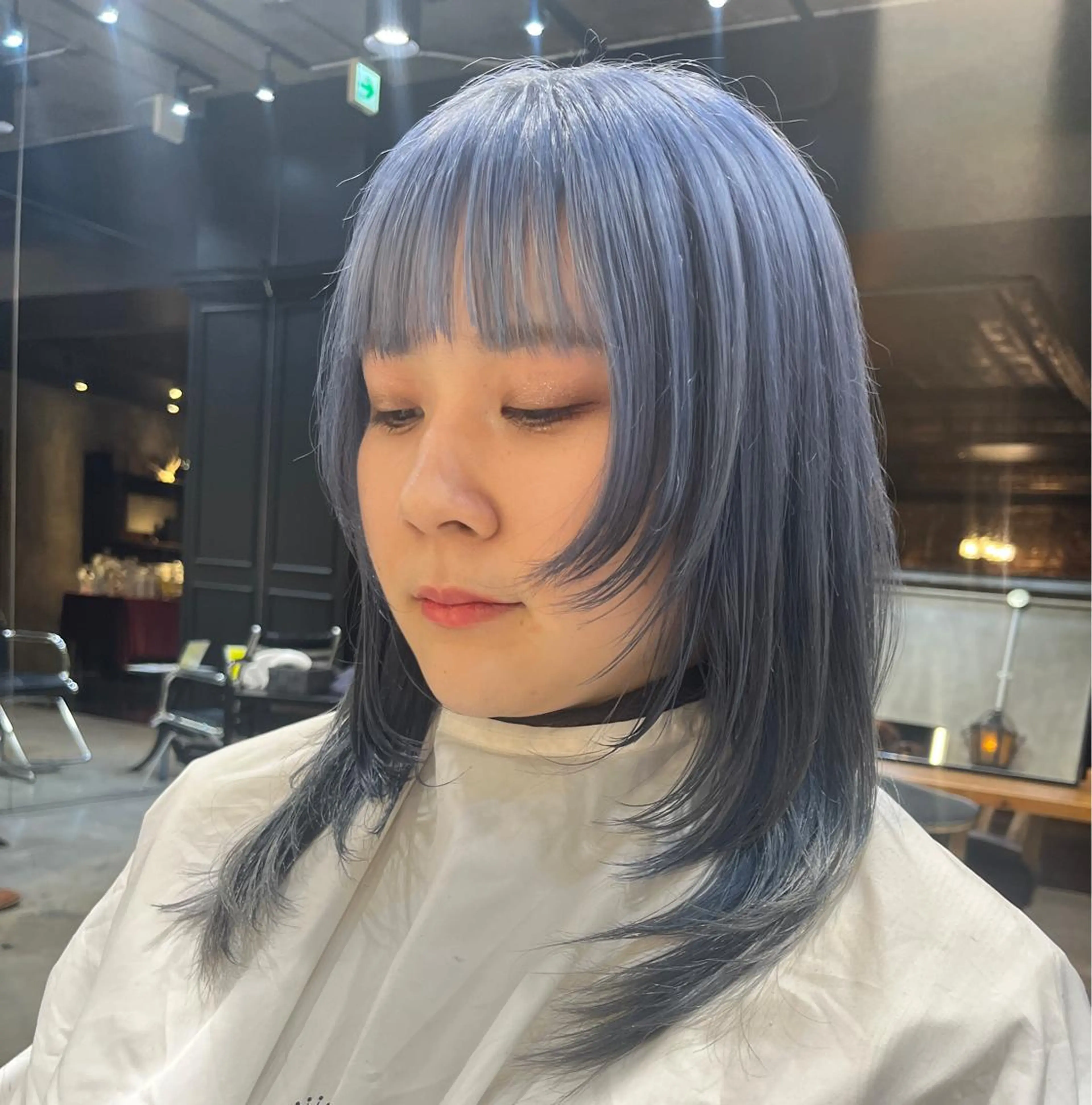セミロング カラー カット ヘアカラー 🫧透明感カラー🫧 SHINSEIのヘアスタイル