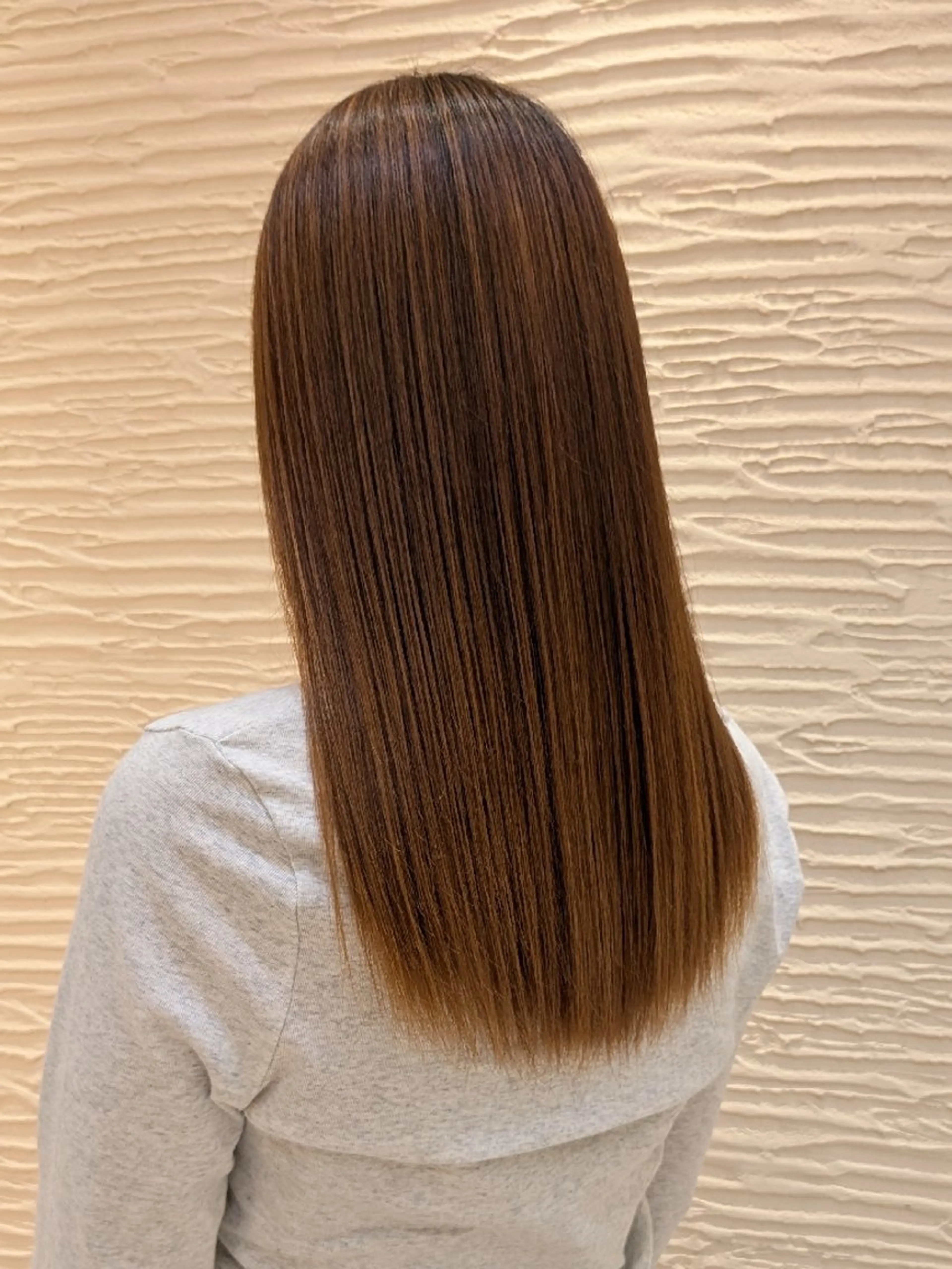 セミロング 縮毛矯正 縮毛矯正 鎌田 流沙奈のヘアスタイル