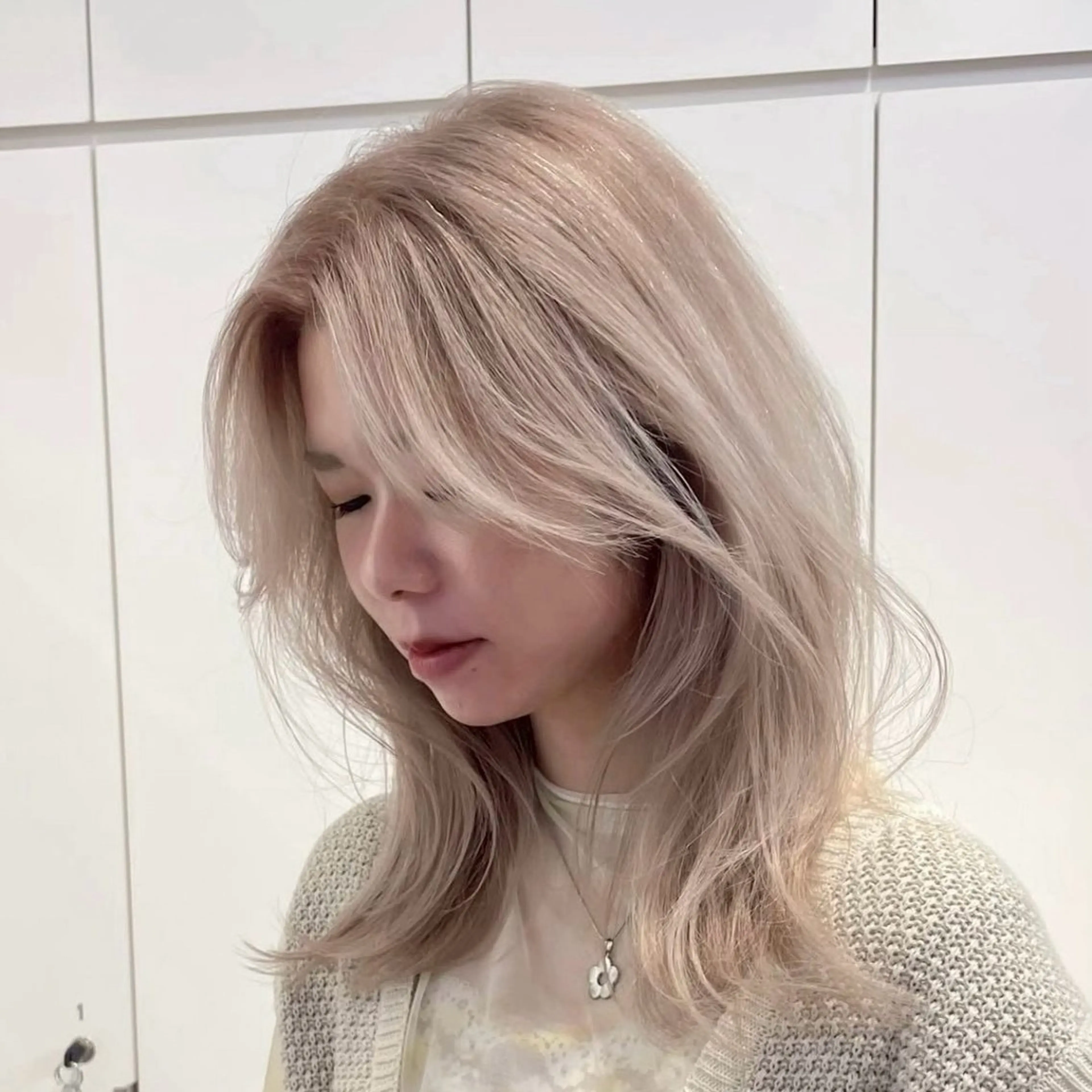 ミディアム カラー カット ヘアカラー レイヤー/透明感 カラー✩.*˚チャンのヘアスタイル