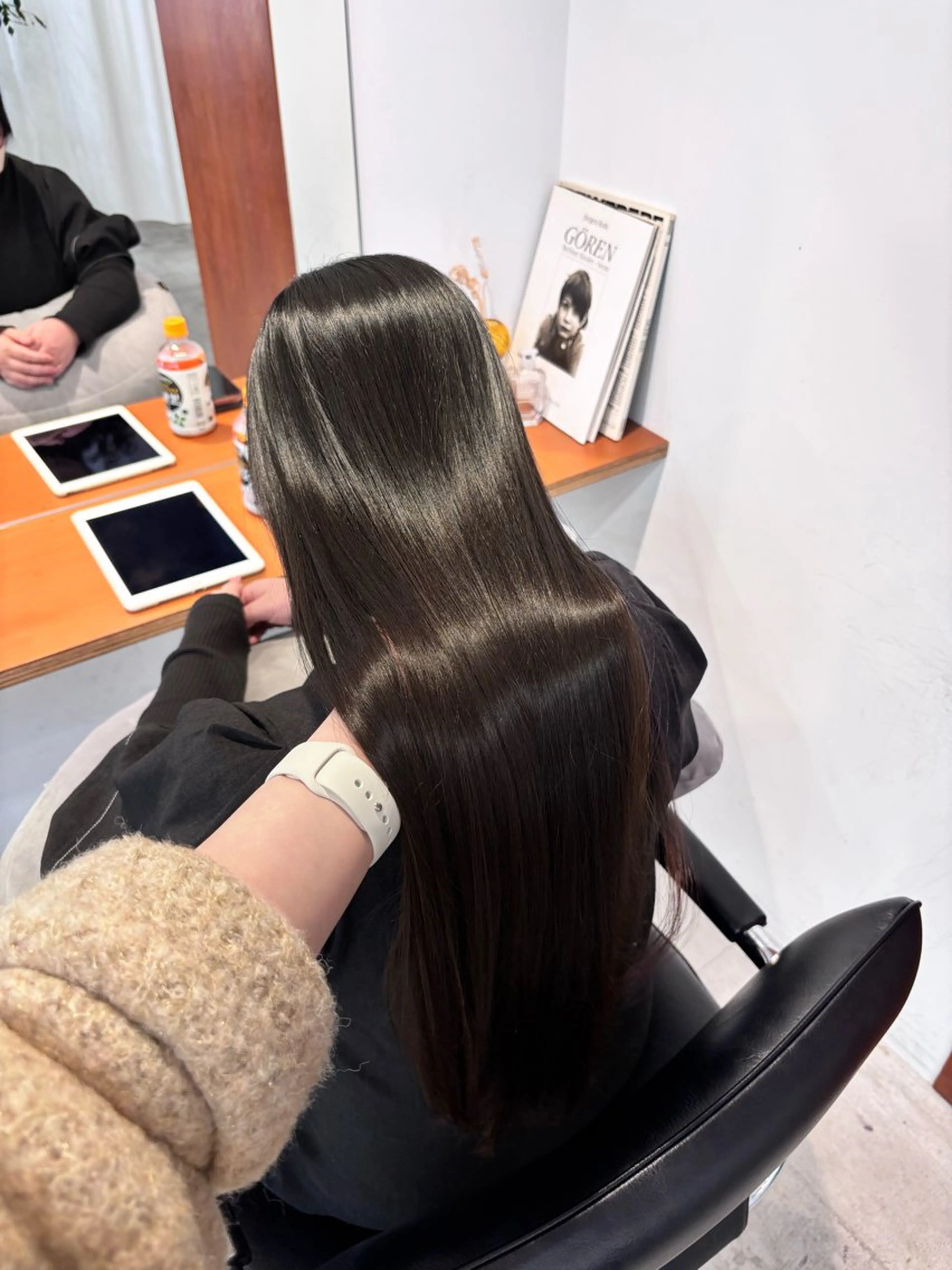 ロング 縮毛矯正 縮毛矯正 千田 りんなのヘアスタイル