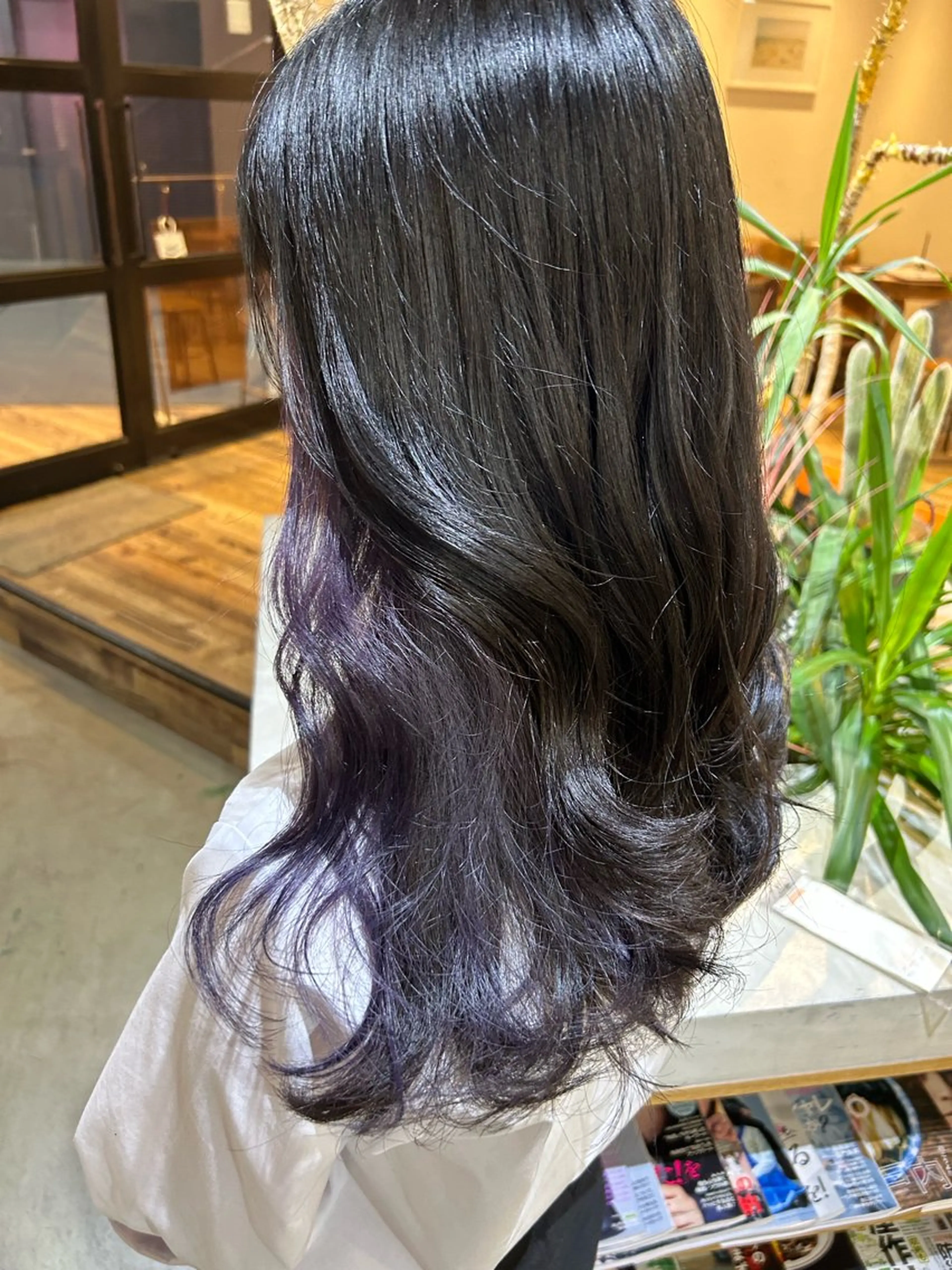 ロング パープルカラー ヘアセット 艶髪/髪質改善 yukaのヘアスタイル