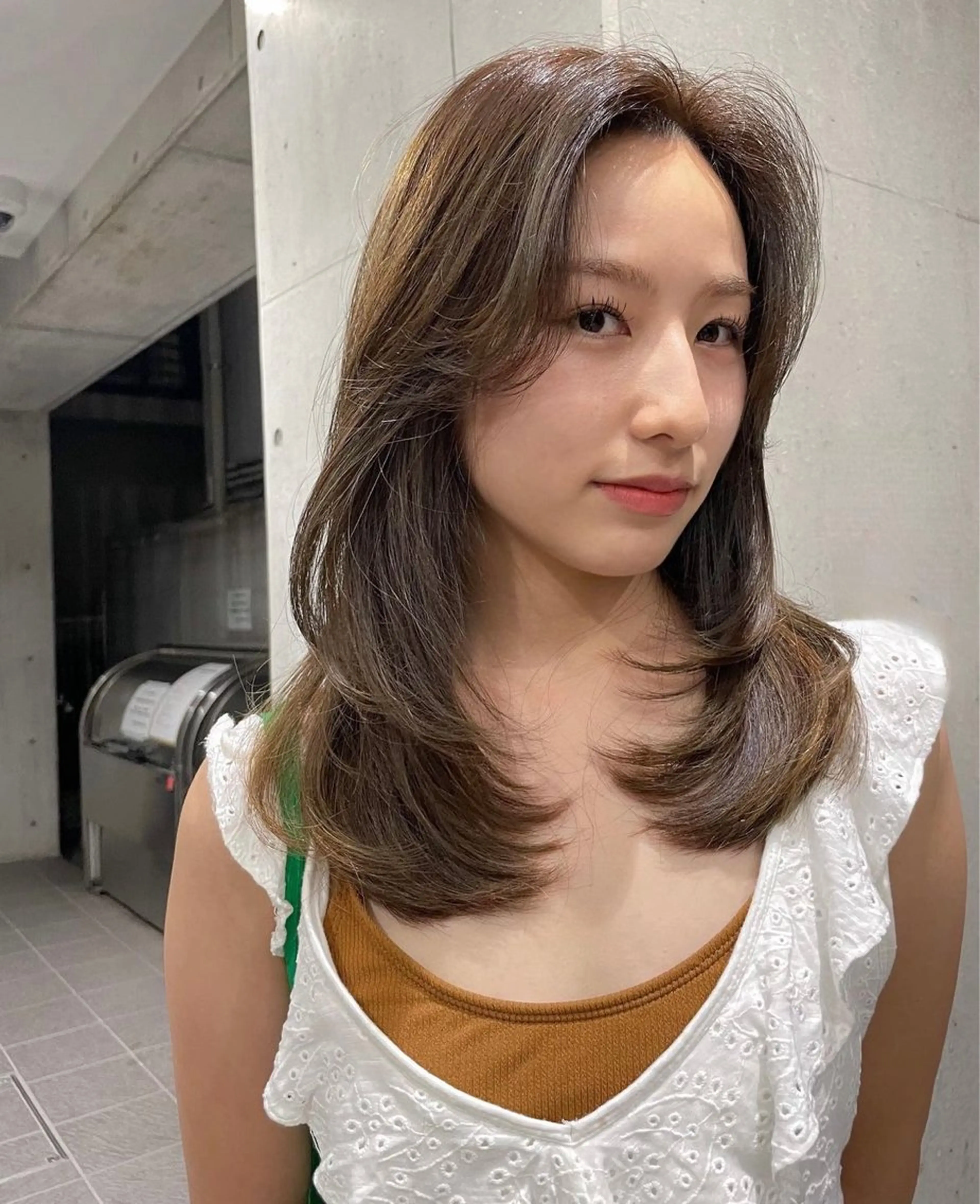 カラー カット ヘアカラー トリートメント 💖ボブ/髪質改善 顔周りレイヤー/ユイのヘアスタイル